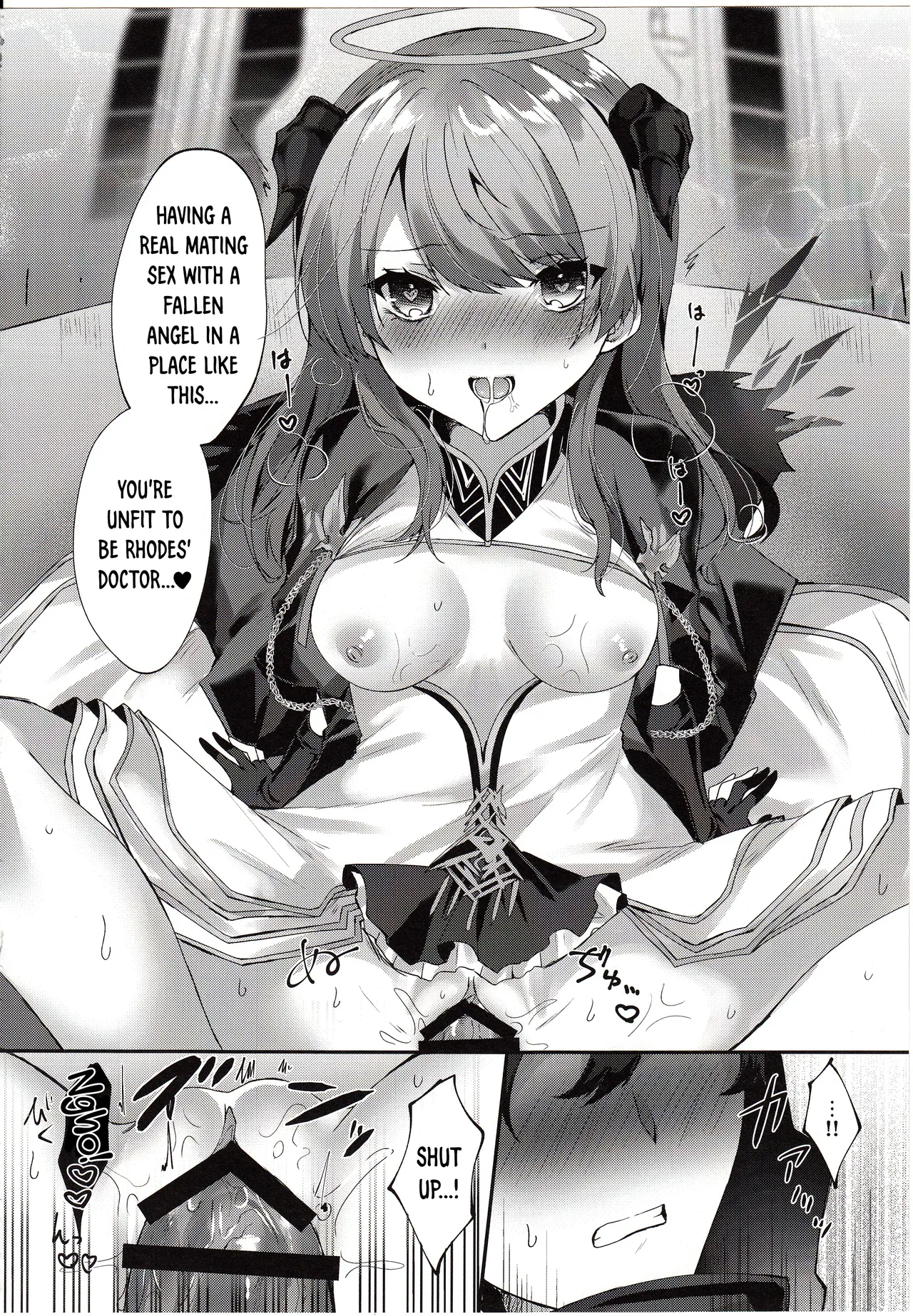 Angel Maiden page 23 featuring mostima arknights parody - nakadashi footjob hentai manga - read online free