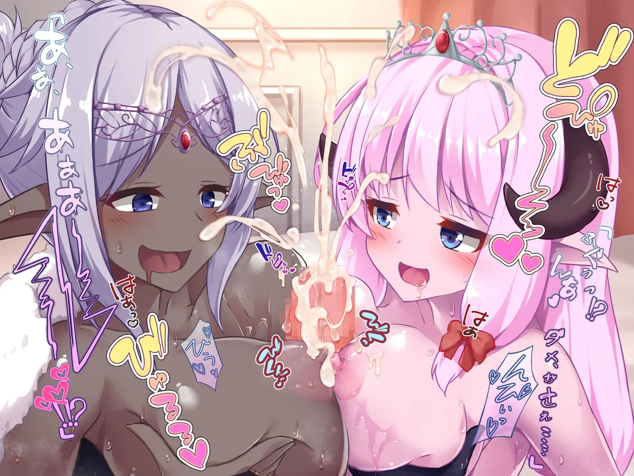 futanari ni ochita Erufu no himegimi to nikuyoku ni shizumu ōkyū page 269 original parody - ahegao dark skin hentai manga - read online free