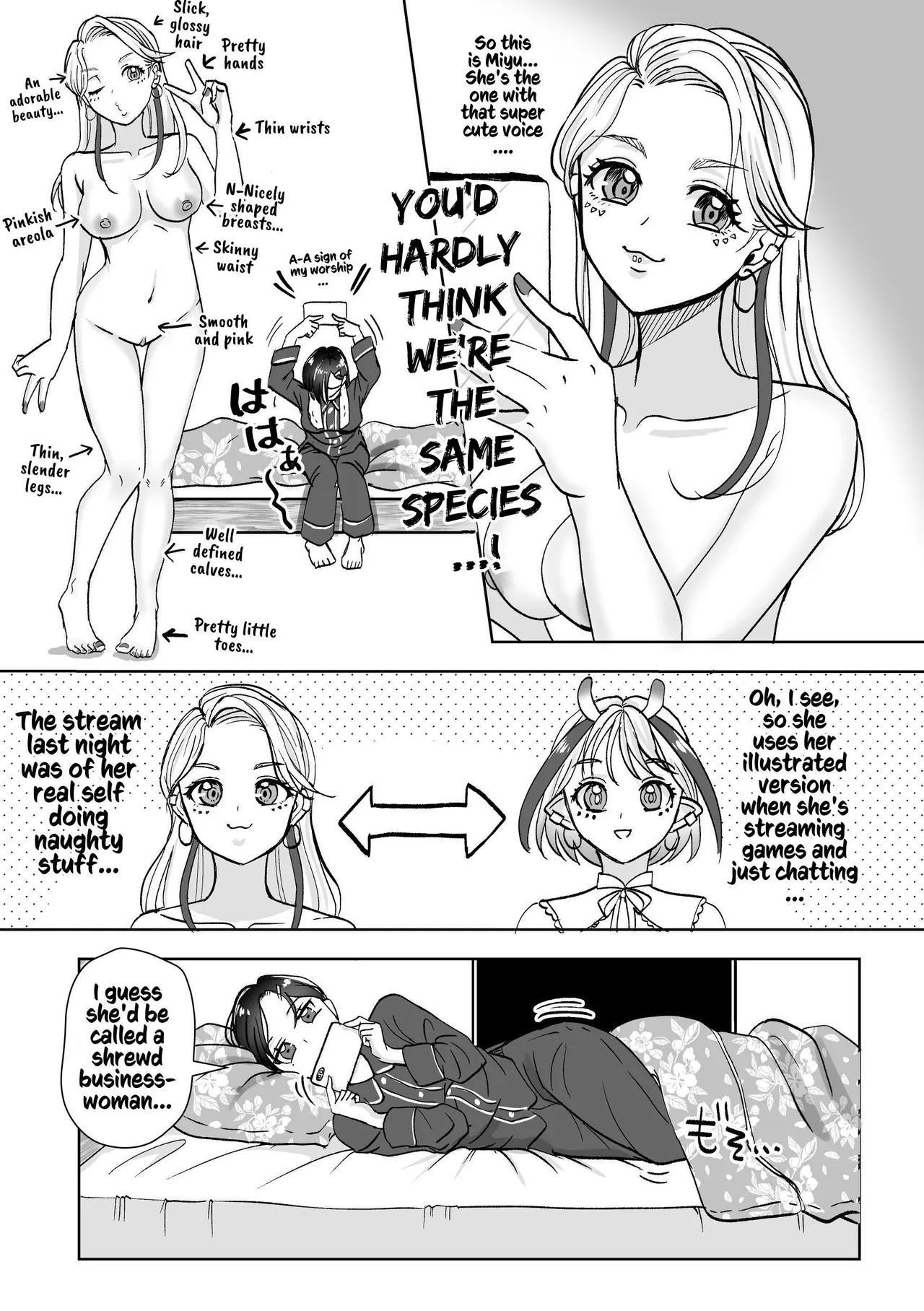 That Woman Next Door Is A Perverted Streamer page 12 original parody - squirting cunnilingus hentai manga - read online free