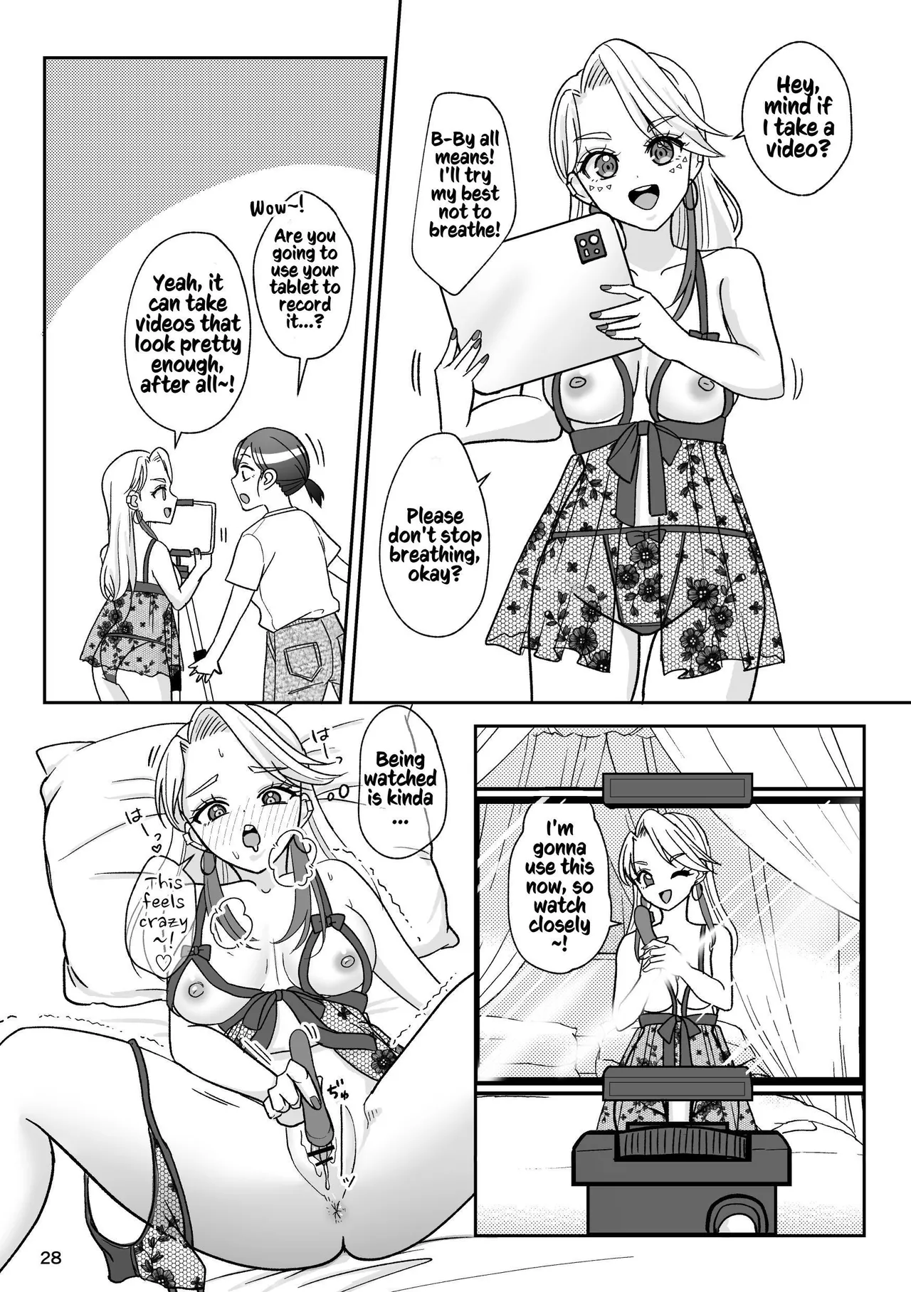 That Woman Next Door Is A Perverted Streamer page 137 original parody - multiple orgasms yuri hentai manga - read online free