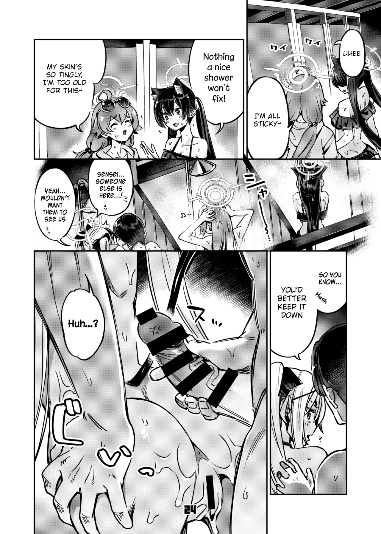 Sensei no Baka! Hentai! Mou Shiranai!! | Idiot! Pervert! Leave me alone!! page 23 featuring sensei blue archive parody - sole female sole male hentai manga - read online free