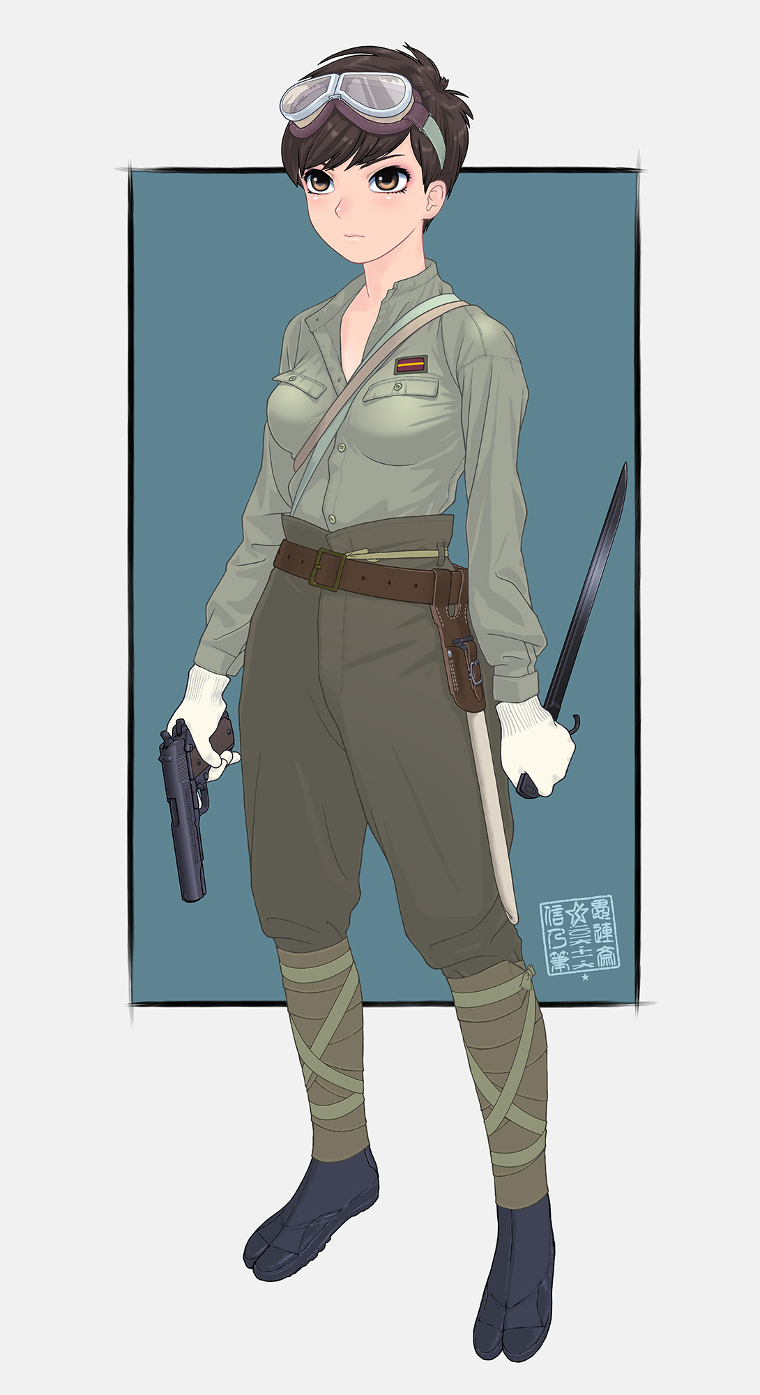 武装军服女子 page 9 - military hentai manga - read online free