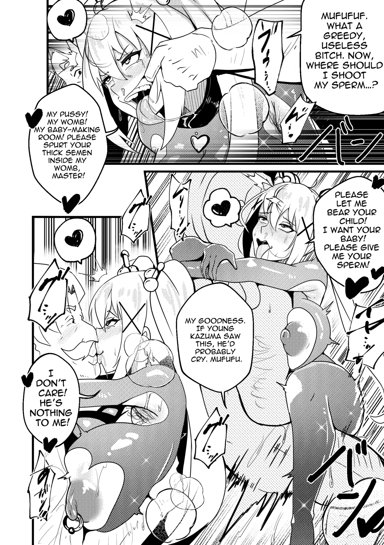 B-Trayal 48 page 13 featuring darkness kono subarashii sekai ni syukufuku o parody - uncensored hairy hentai manga - read online free