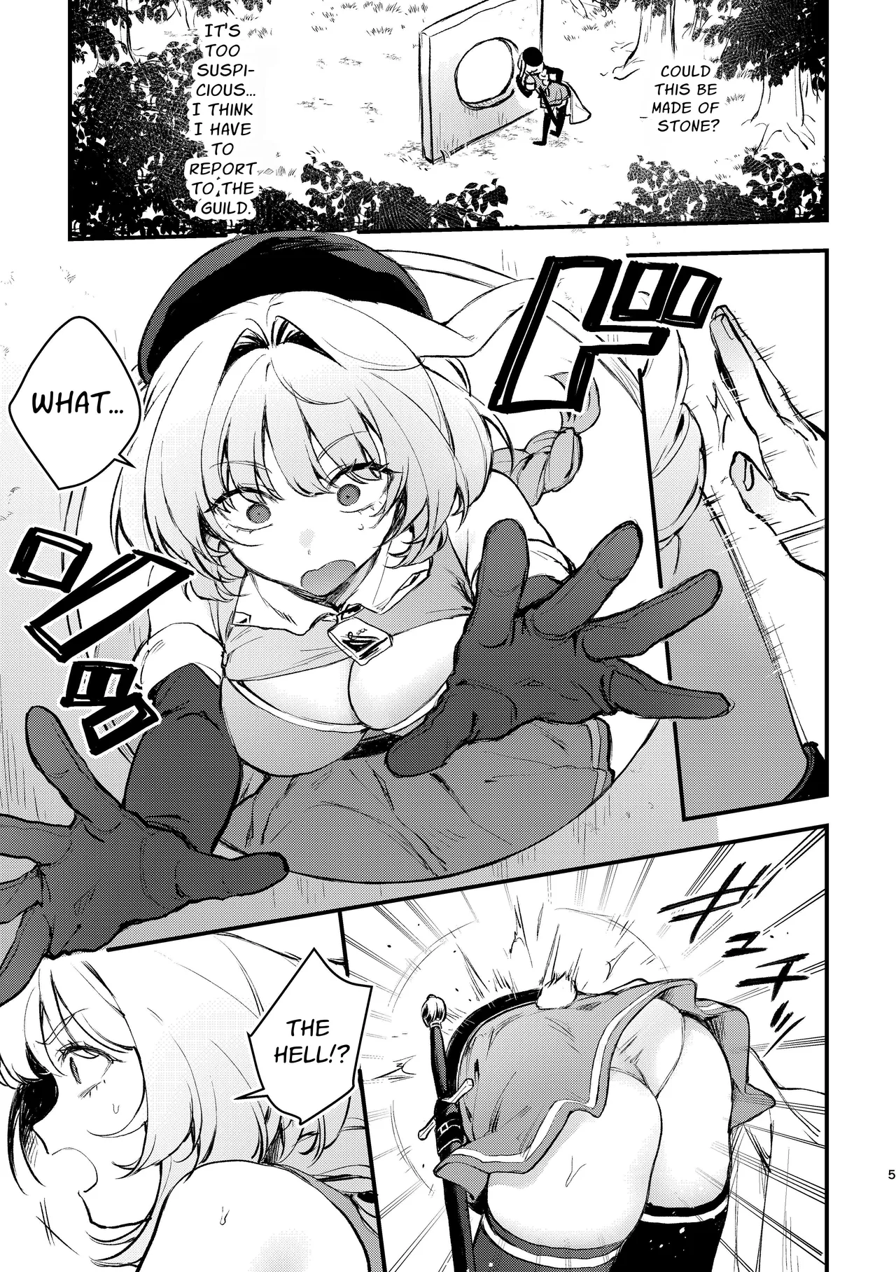 [Beans Mame (Mochiji)] Kabeshiri Usagi Boukensha, Kusuri de Kyousei Hatsujou!? | KABESHIRI ~ass in the wall gloryhole~ Bunny Adventurer's Drug Induced Estrus [English] [よろきんパン工場] [Digital] page 25 original parody - sole female sole male hentai manga - read online free