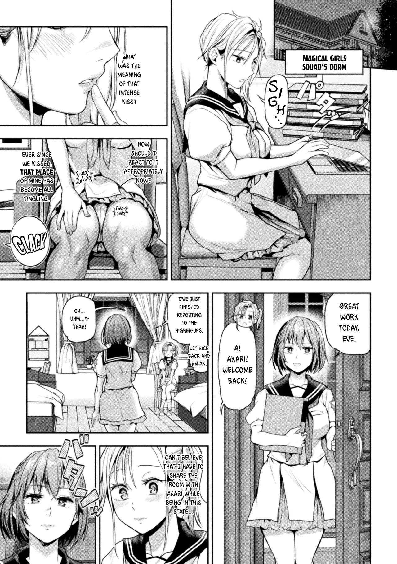 [Nagashiro Rouge] Eigyou Mahou Shoujo ga Kiss Shitara Ch. 1-3 | When Magical Girls Kiss Chapter 1-3 (END) + Extra [English] page 12 original parody - gloves hairy hentai manga - read online free