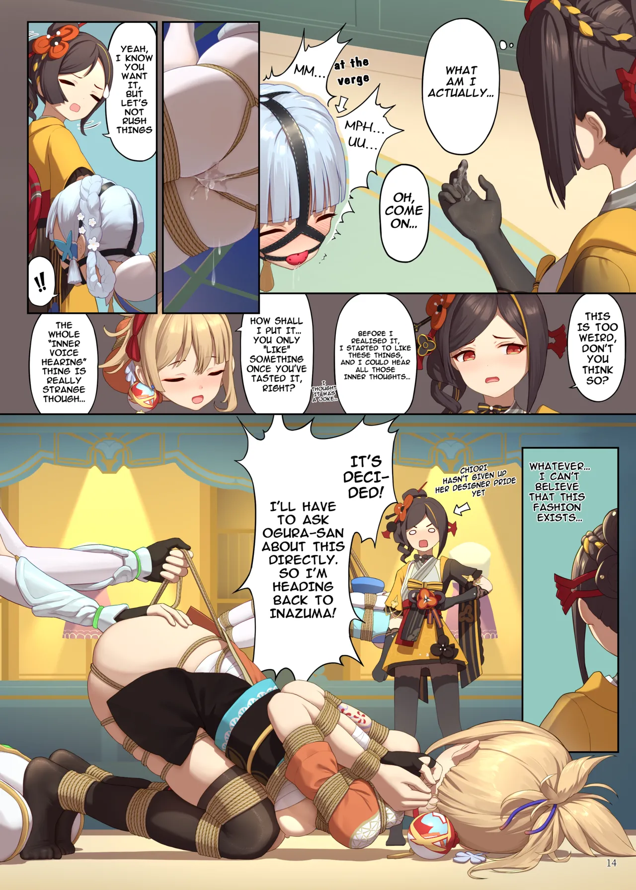 En no Ori Ito page 14 featuring lumine genshin impact parody - gag females only hentai manga - read online free