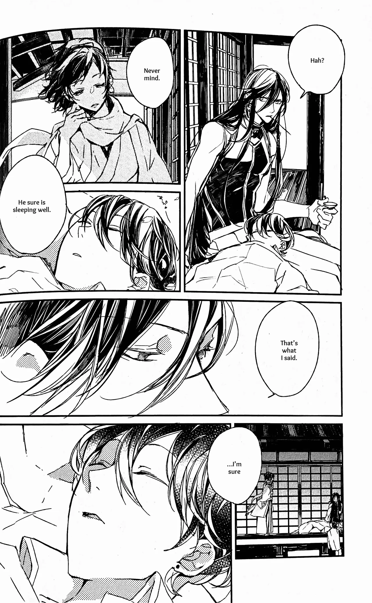 Yuukan Yashiki: Hanadoki | Leisure Grounds: Flowering Season page 39 featuring horikawa kunihiro touken ranbu parody - males only yaoi hentai manga - read online free