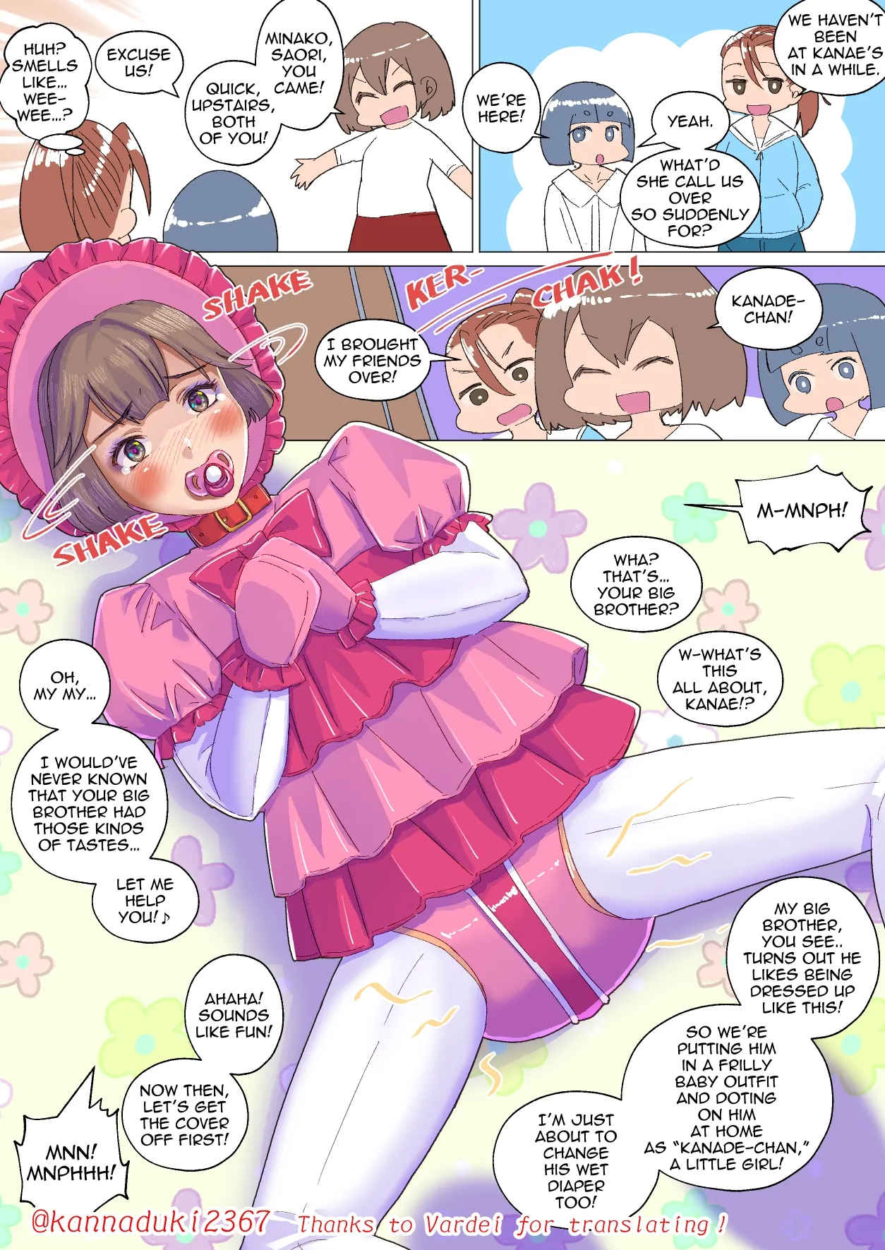 Short Sissy Stories page 17 original parody - full color infantilism hentai manga - read online free