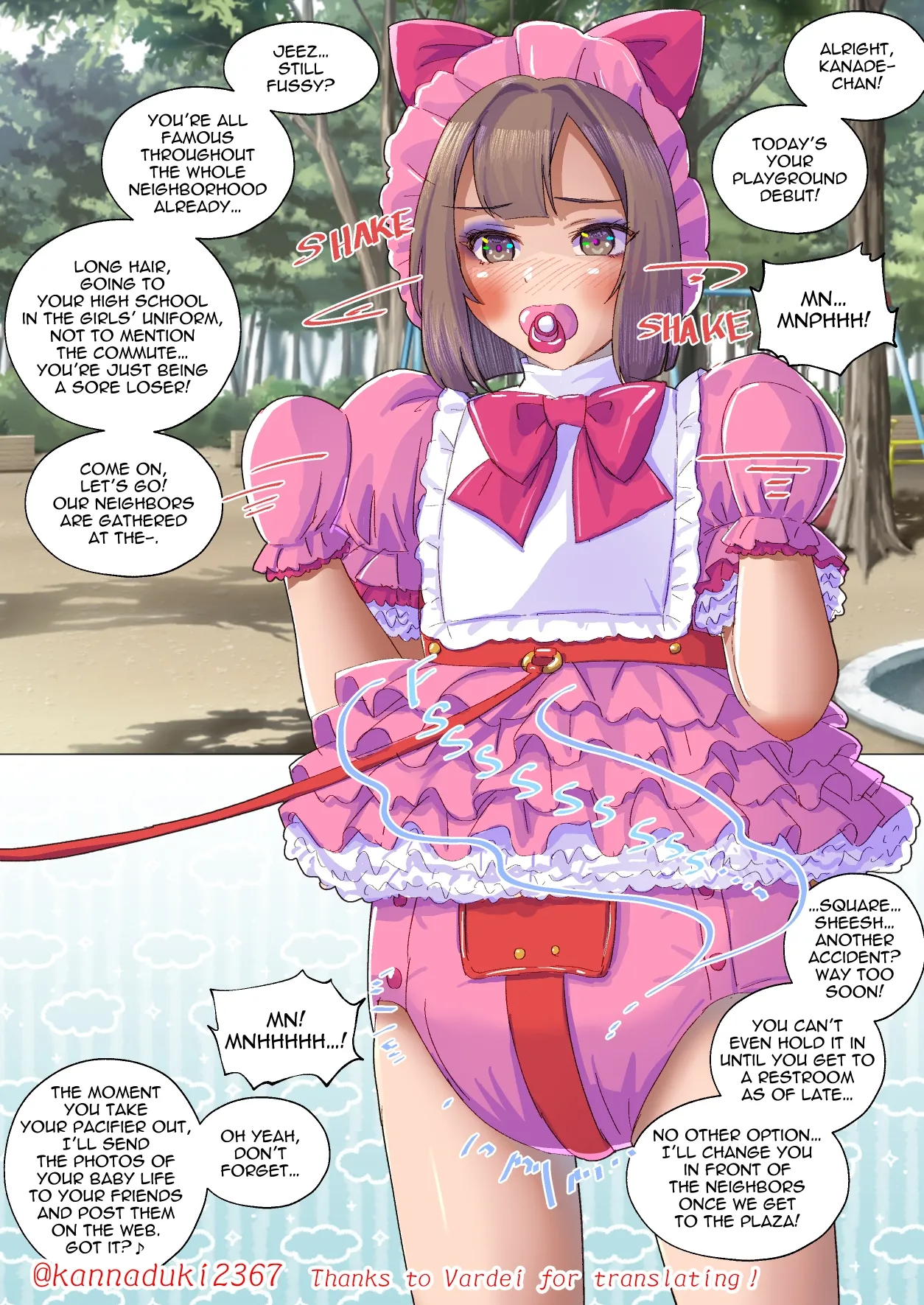 Short Sissy Stories page 18 original parody - full color infantilism hentai manga - read online free