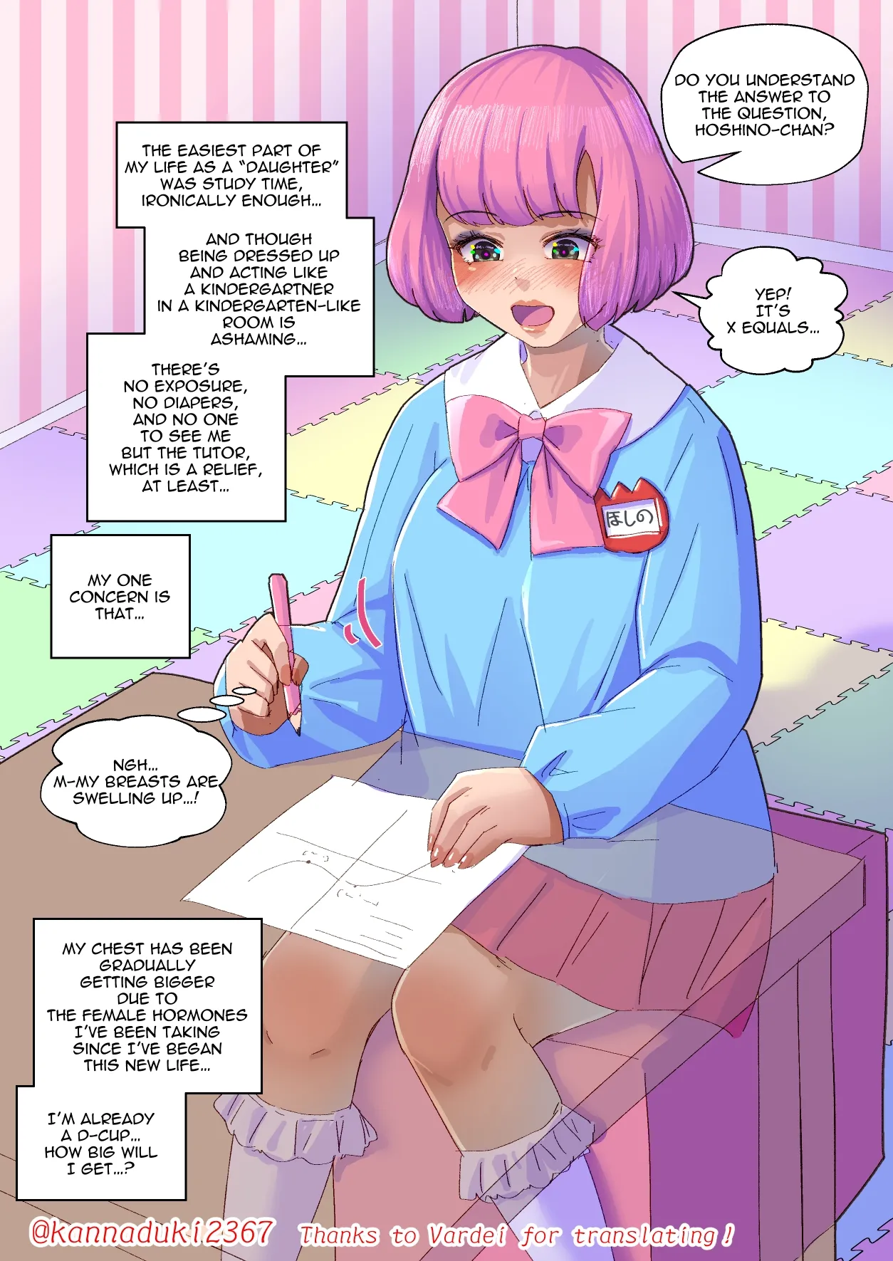 Short Sissy Stories page 27 original parody - full color infantilism hentai manga - read online free