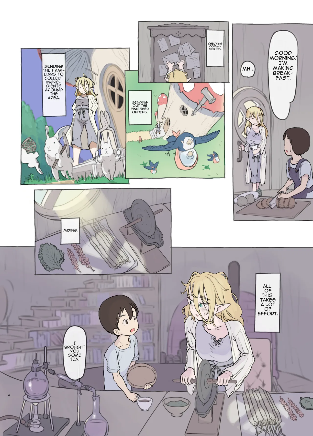 [Kuromahou Kenkyuujo (Nukaji)] Sozai Saishuu - Isekai Renkinjutsushi ni Hirowareta Boku | Gathering Ingredients - I Was Picked Up by an Alchemist From Another World [English] [Brazilisaconspiracy] [Full Color Version] [Digital] - Page 4