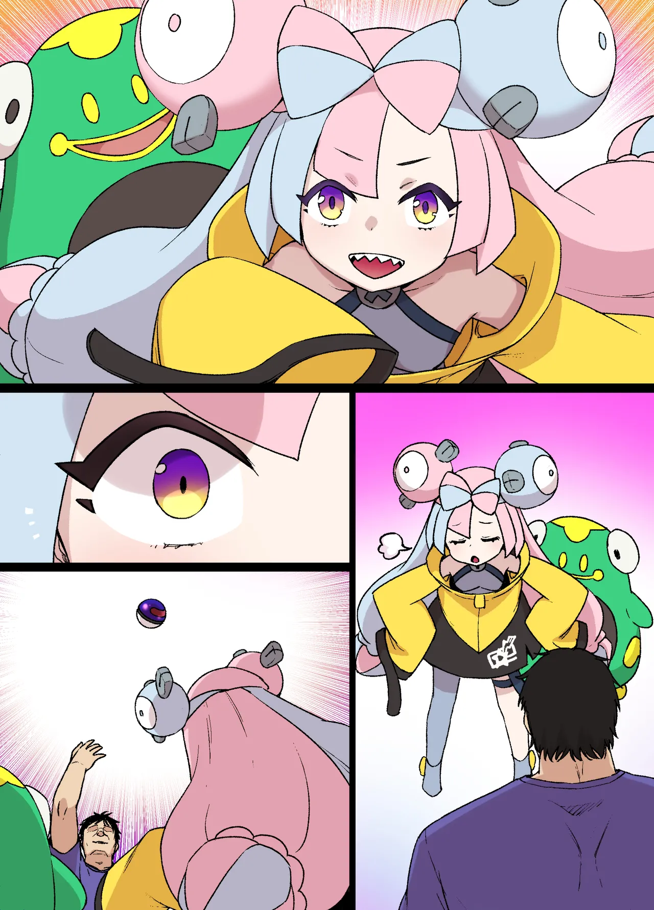 Slave Ball Sennou page 14 featuring iono pokemon parody - unusual teeth transformation hentai manga - read online free