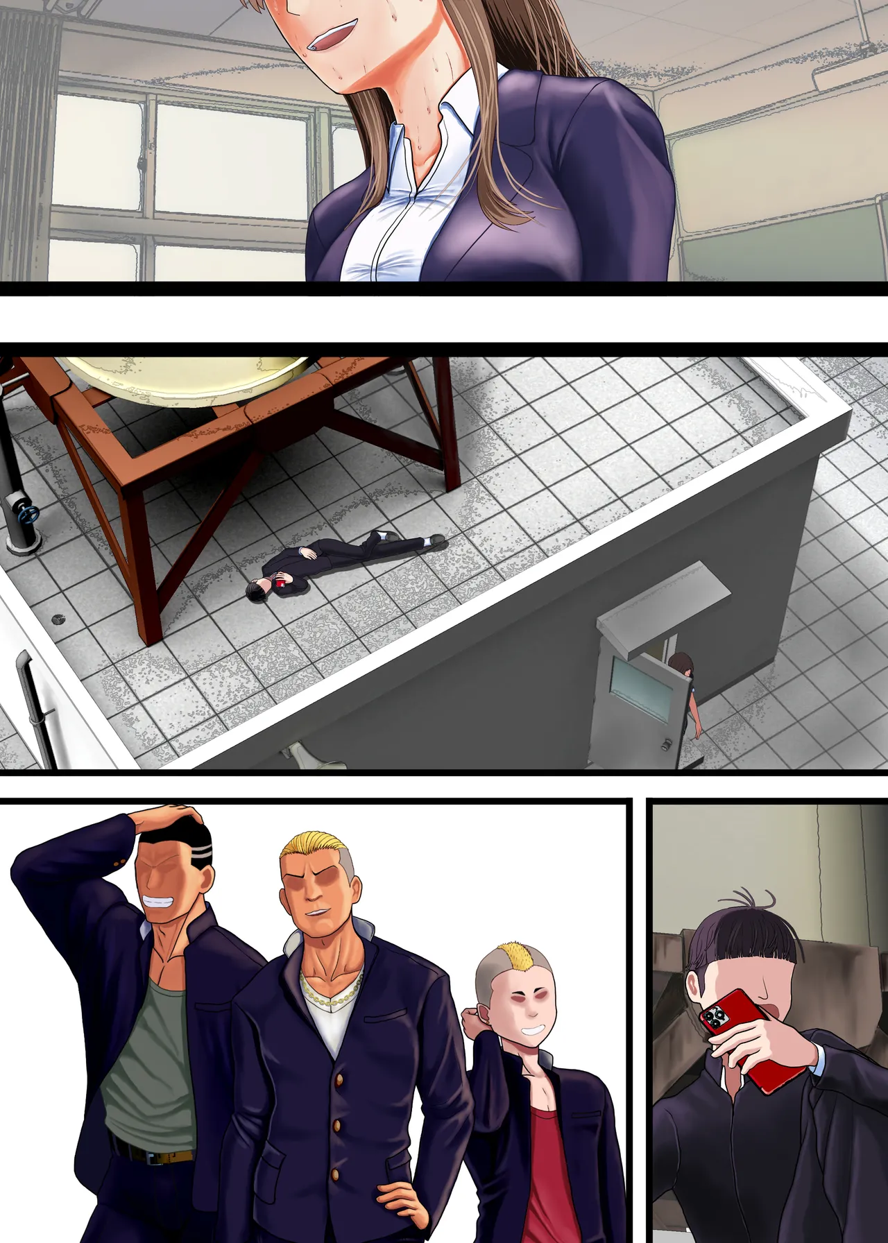 Kuzu ni Omocha ni Sareru Boku no Hatsukoi no Sensei page 24 original parody - big breasts netorare hentai manga - read online free