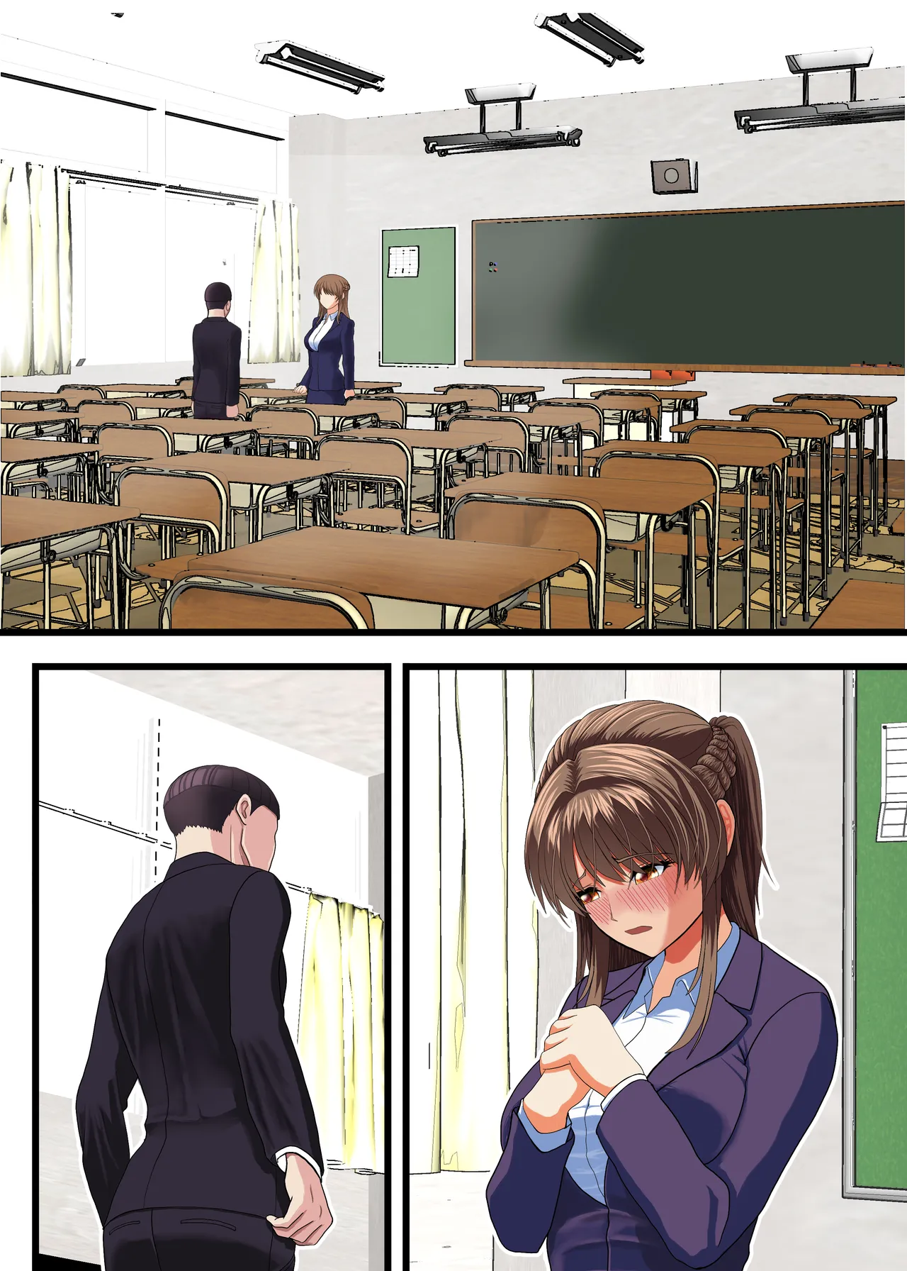 Kuzu ni Omocha ni Sareru Boku no Hatsukoi no Sensei page 39 original parody - sole female sole male hentai manga - read online free