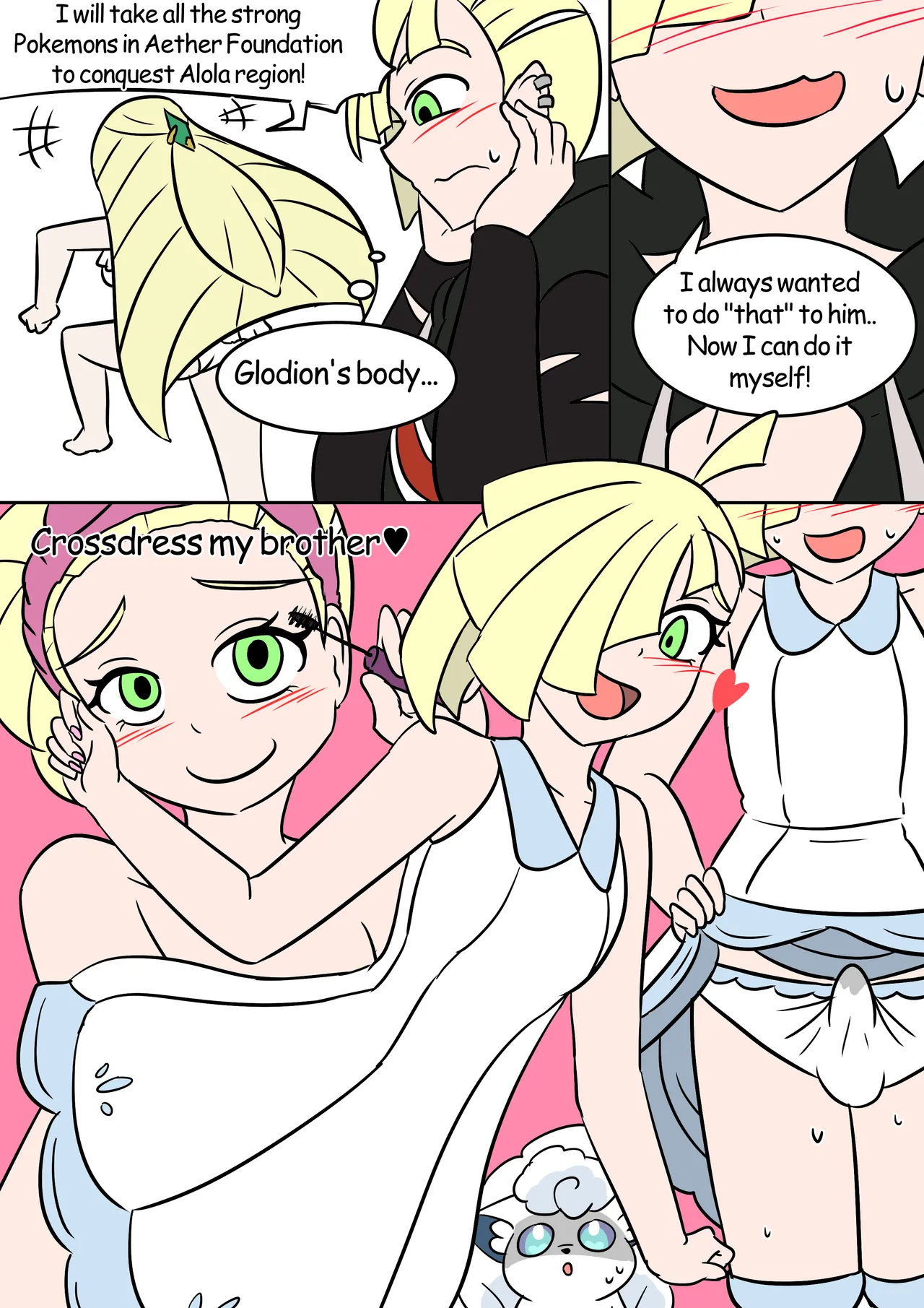What if page 12 featuring cynthia pokemon parody - body swap crossdressing hentai manga - read online free