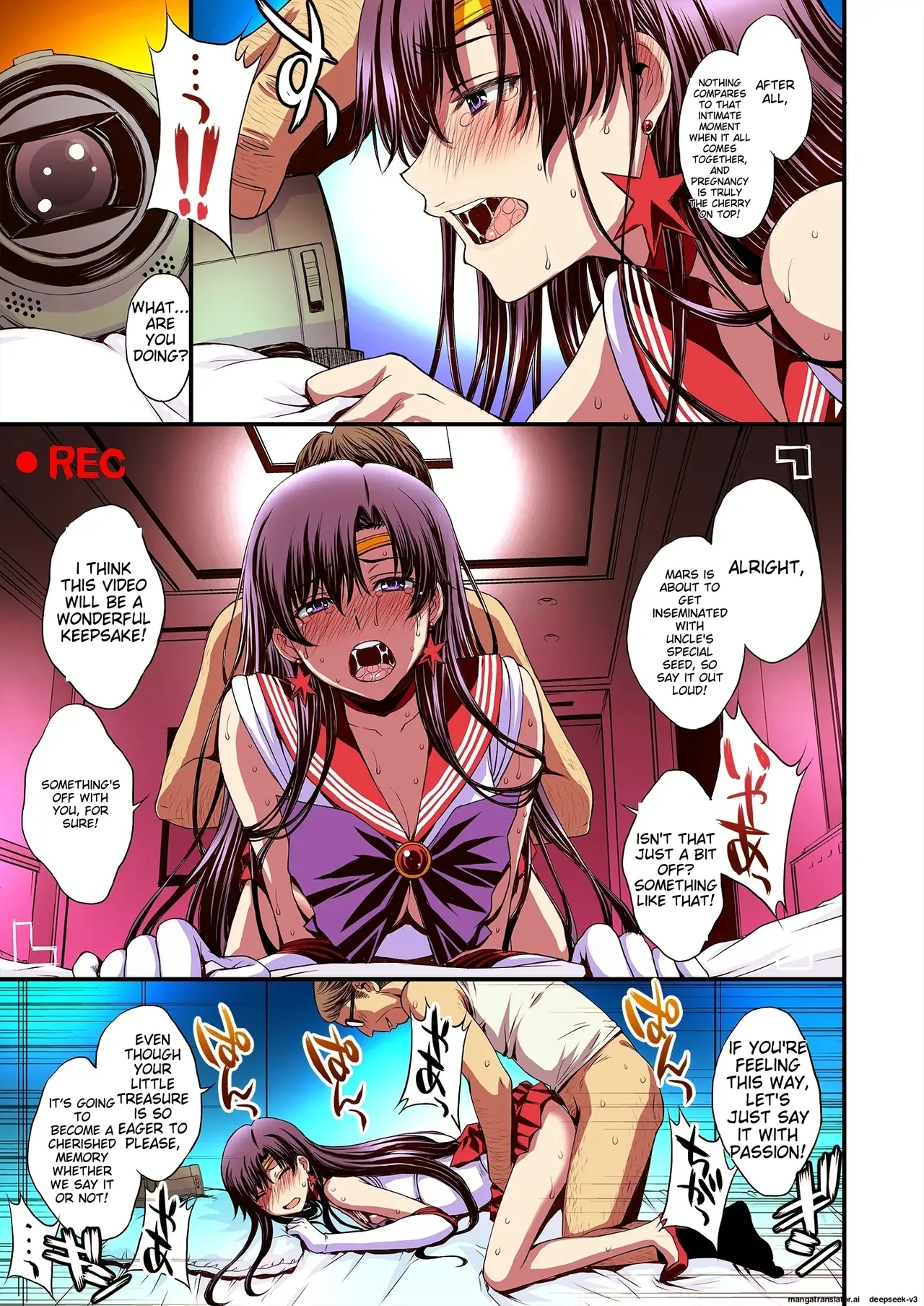 Mars to Haramase Koubi Full Color Soushuuhen | Mars' Impregnation page 108 featuring sailor mars sailor moon parody - magical girl nakadashi hentai manga - read online free