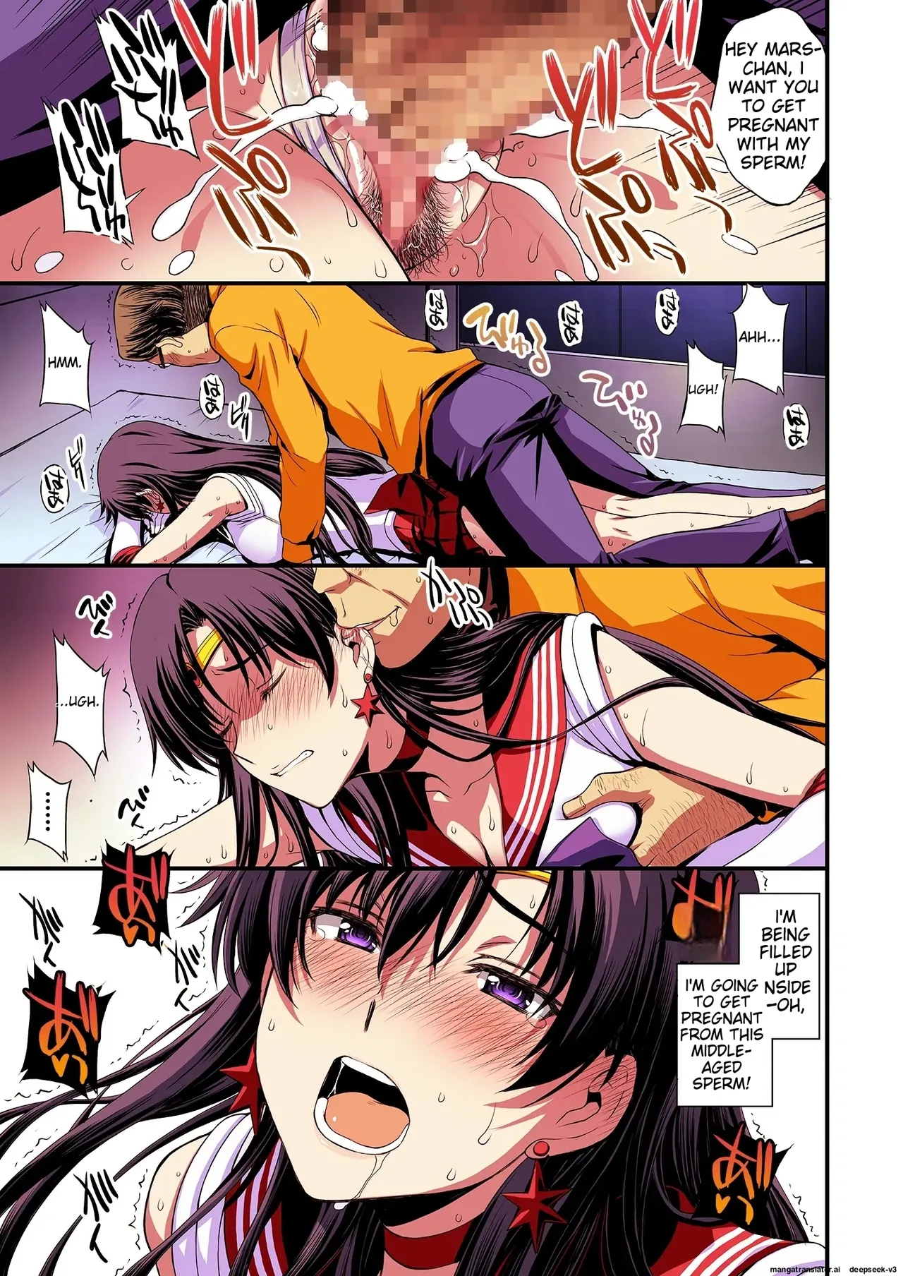 Mars to Haramase Koubi Full Color Soushuuhen | Mars' Impregnation page 26 featuring sailor mars sailor moon parody - sole female nakadashi hentai manga - read online free