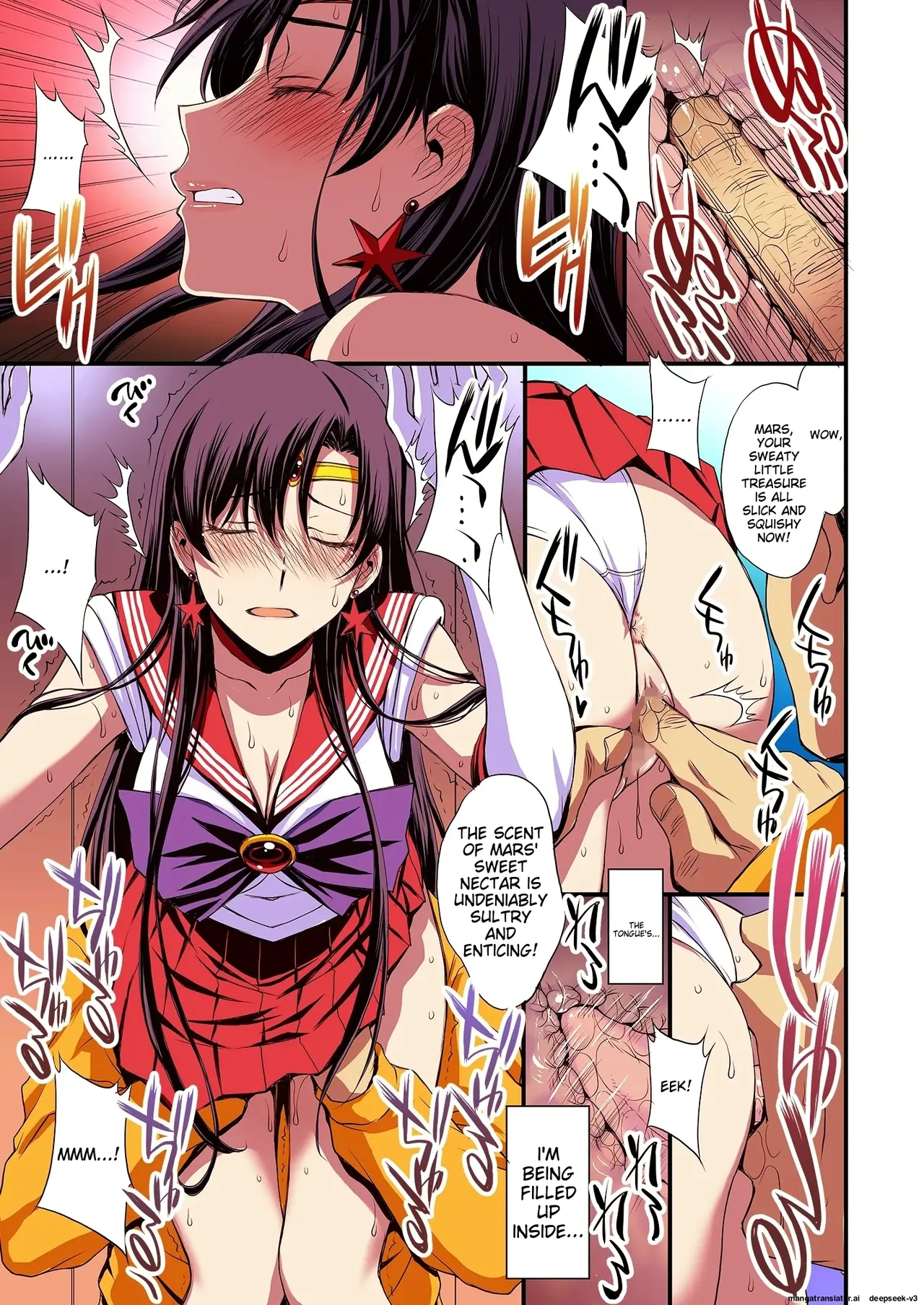 Mars to Haramase Koubi Full Color Soushuuhen | Mars' Impregnation page 40 featuring sailor mars sailor moon parody - sole female nakadashi hentai manga - read online free