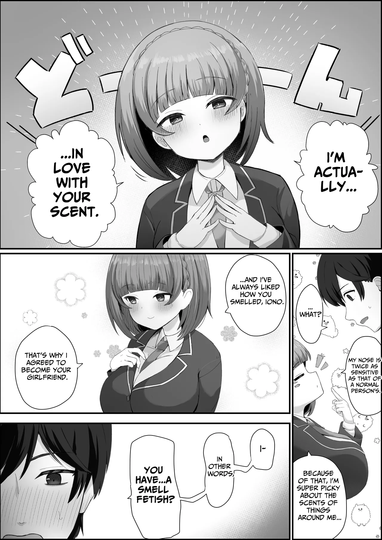 Teishinchou Cool-kei Muhyoujou Kanojo ga Ore no Nioi Fetish da to Hakkaku shitara Mou! | I Found Out That My Cool, Short, Deadpan Girlfriend Has A Smell Fetish! page 10 original parody - sole female sole male hentai manga - read online free