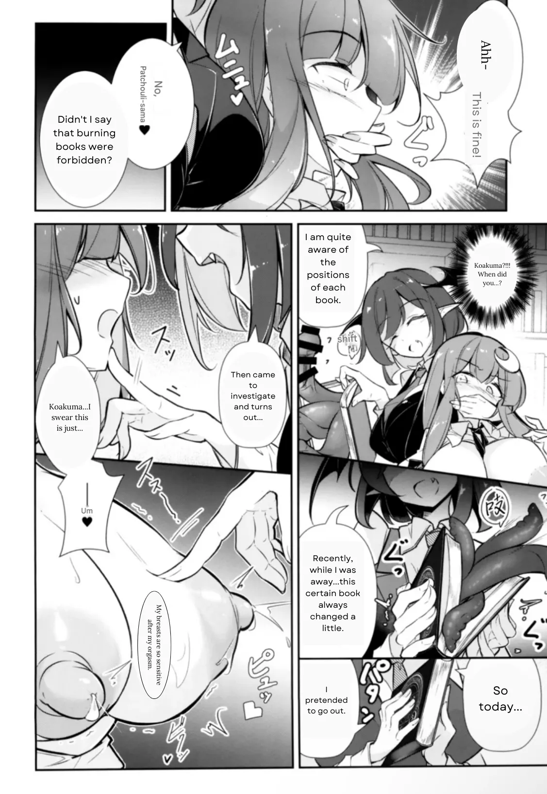 Innyuu Majo page 16 featuring patchouli knowledge touhou project parody - big breasts tentacles hentai manga - read online free