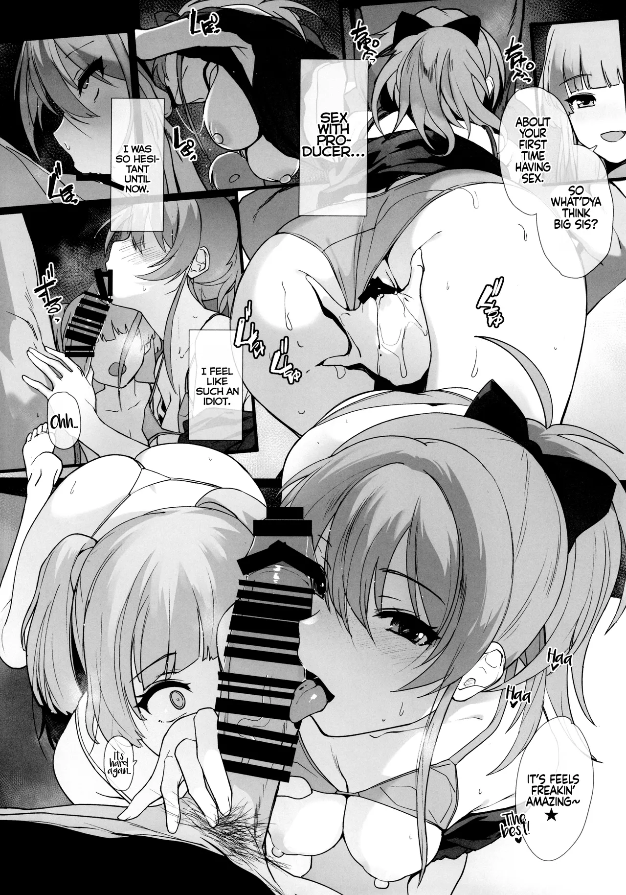 Jougasaki Mika no Shimai Jijou | Mika Jougasaki's Sisterly Dilemma page 14 featuring rika jougasaki the idolmaster parody - group nakadashi hentai manga - read online free