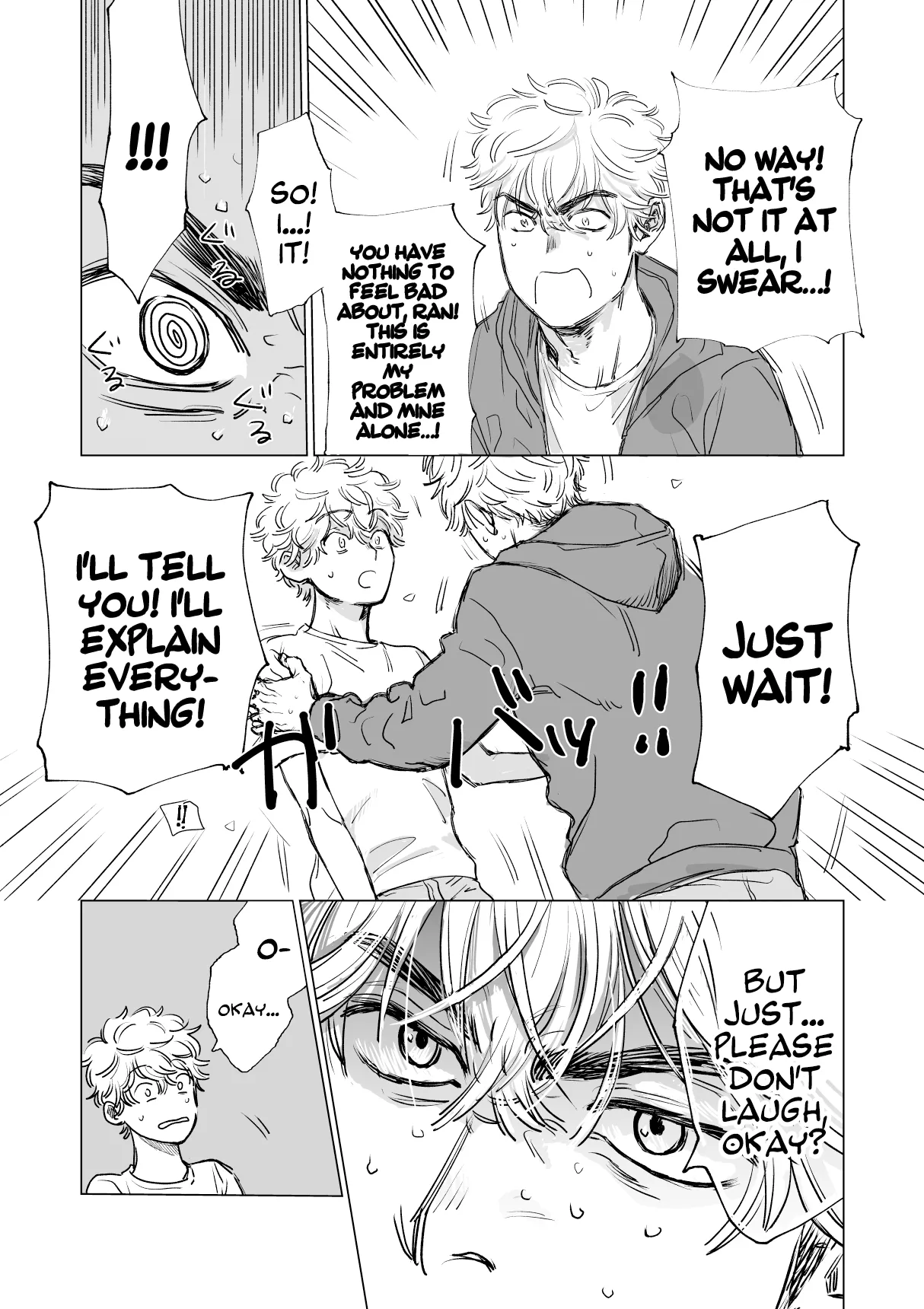 Ore no Kareshi ga Kyokonsugiru! | My boyfriend's too BIG! page 18 original parody - kissing sweating hentai manga - read online free