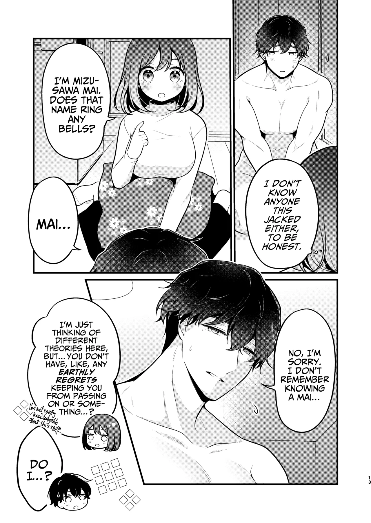 Gori Macho Yuurei ni Maiban Kakareteimasu! page 13 original parody - sole female sole male hentai manga - read online free