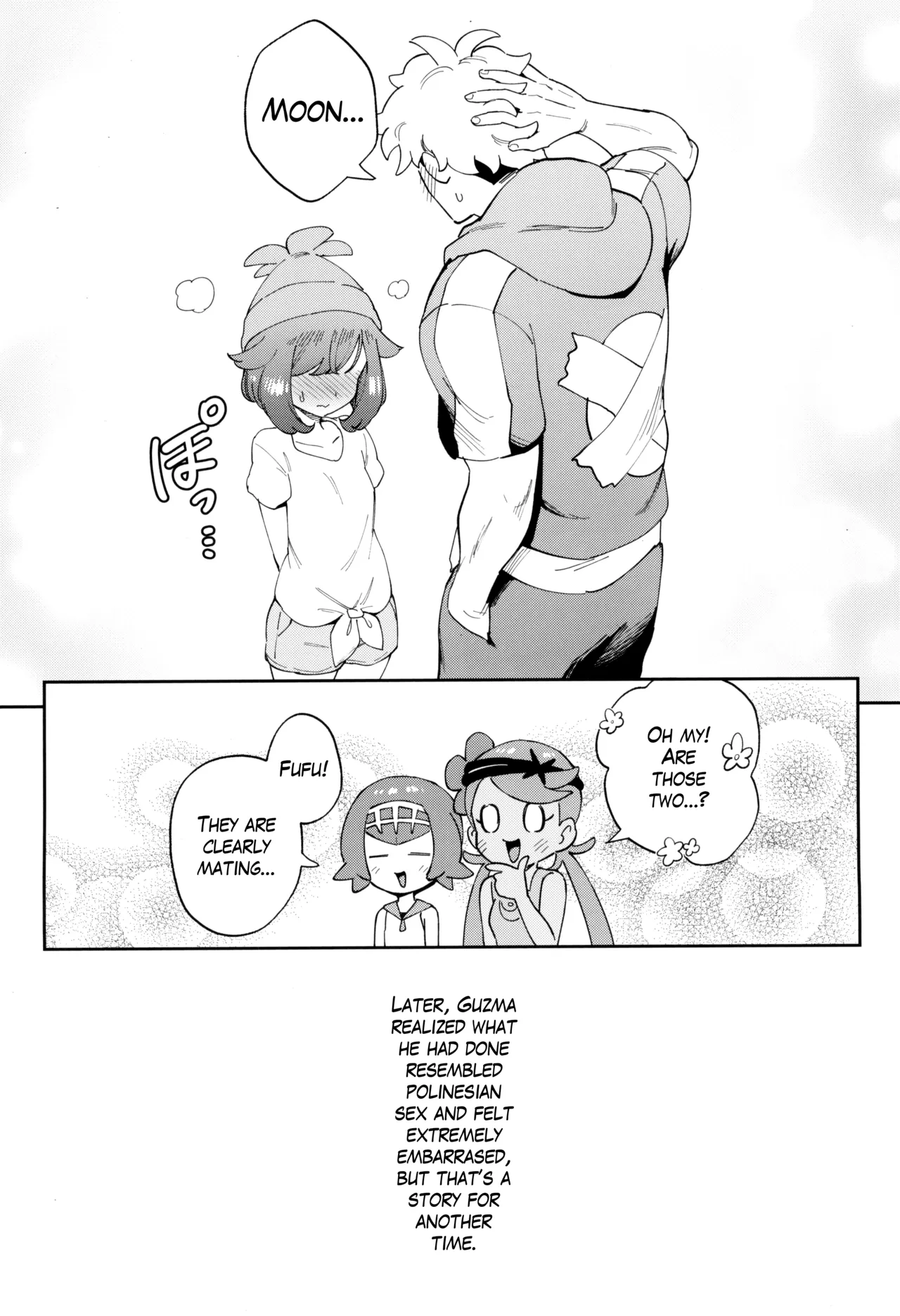 TWIN MOON page 34 featuring guzma pokemon parody - masturbation nakadashi hentai manga - read online free