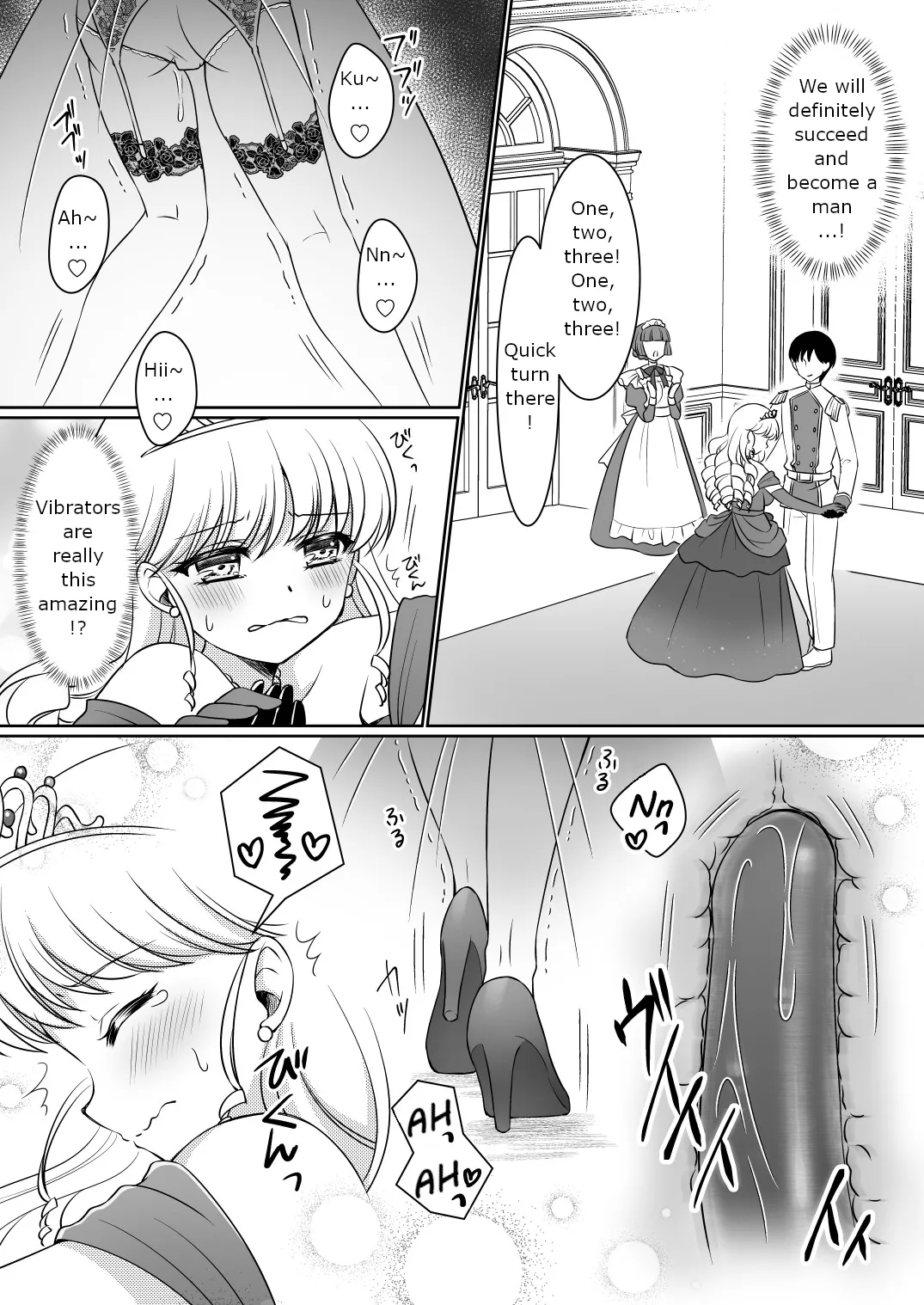[Amuai Okashi Seisakusho (Kagura Kurumi)] Zettai ni Ohime-sama ni Nanka Narimasen wa! ~Ohime-sama Taiken de Ohime-sama ni Sareta Ore~ | I will never become a princess! ~I was made into a princess through the princess experience~ [English] page 21 original parody - transformation big breasts hentai manga - read online free