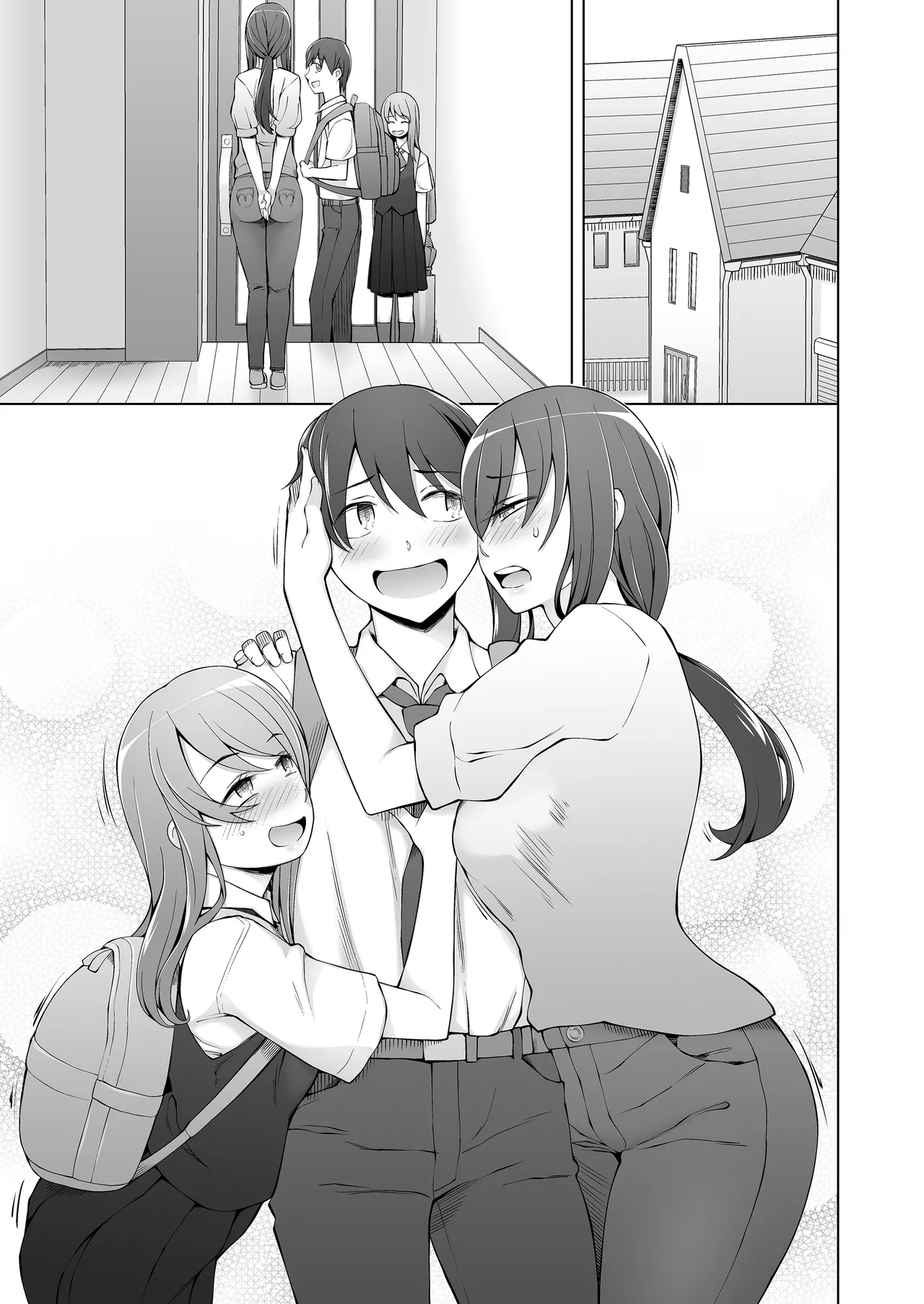 Ore no Atarashii Mama to Imoto ga Mechakucha Motomete Kuru page 155 original parody - sole male nakadashi hentai manga - read online free