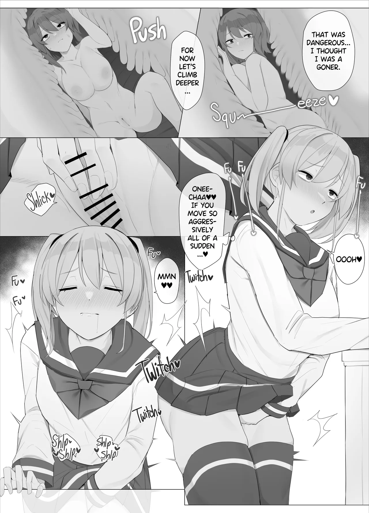 Imouto ni Shihai Sareru Ane | Decadent page 35 original parody - yuri females only hentai manga - read online free