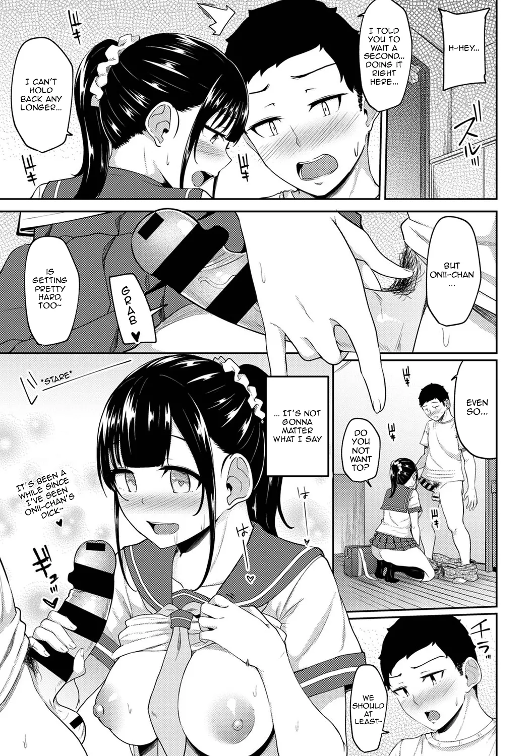 Asa Okitara Imouto ga Hadaka Apron Sugata datta node Hamete Mita | I Woke Up to my Naked Apron Sister and Tried Fucking Her Ch. 1-16 page 146 - squirting sweating hentai manga - read online free