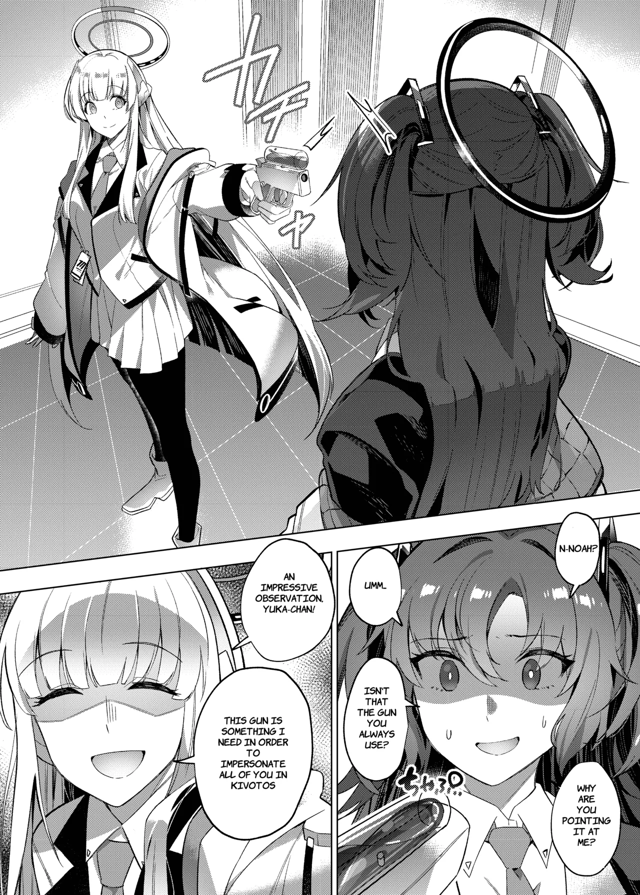 Yuuwaku de Schale Sensei o Yowaraseru Sakusen Blue Archive TSF doujinshi | The Strategy to Weaken Schale Sensei with Temptation page 10 featuring sensei blue archive parody - glasses schoolgirl uniform hentai manga - read online free