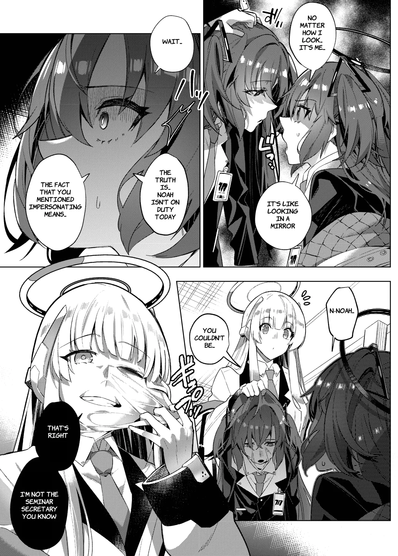 Yuuwaku de Schale Sensei o Yowaraseru Sakusen Blue Archive TSF doujinshi | The Strategy to Weaken Schale Sensei with Temptation page 13 featuring sensei blue archive parody - glasses schoolgirl uniform hentai manga - read online free