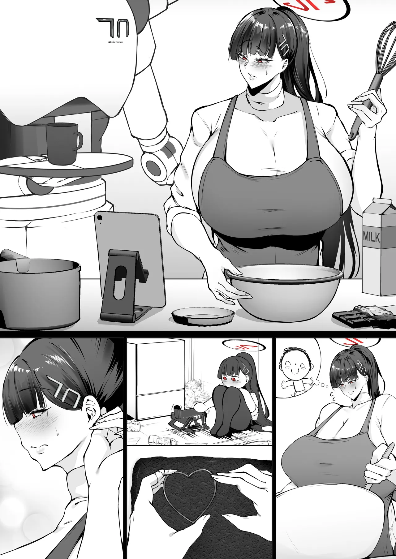 Rio to Junai Valentine page 18 featuring rio tsukatsuki blue archive parody - big breasts huge breasts hentai manga - read online free
