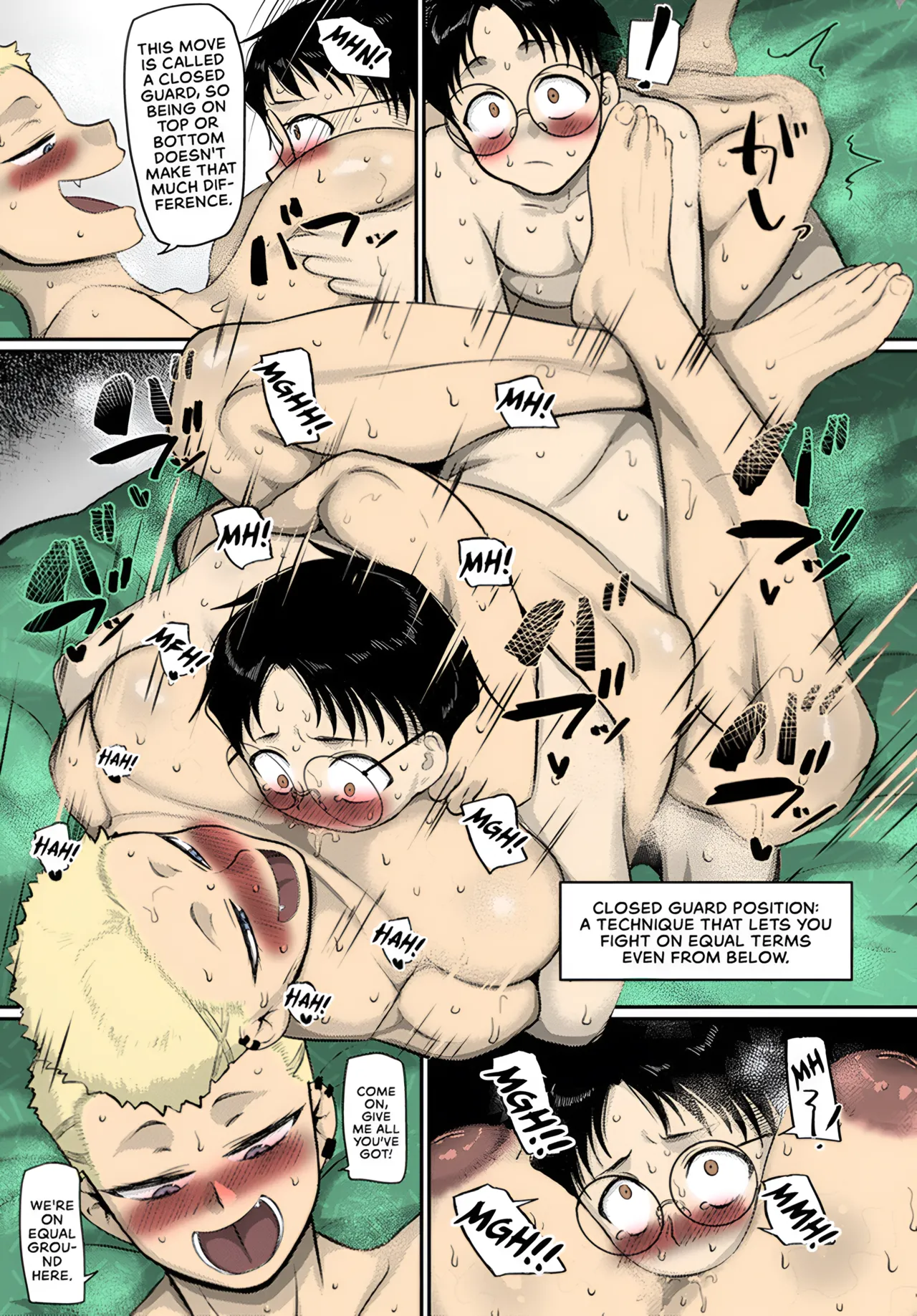 Aragae! Kinnikujyo no Mount position!! | Resist! A Muscular Woman's Mount Position!! page 19 - sweating big breasts hentai manga - read online free