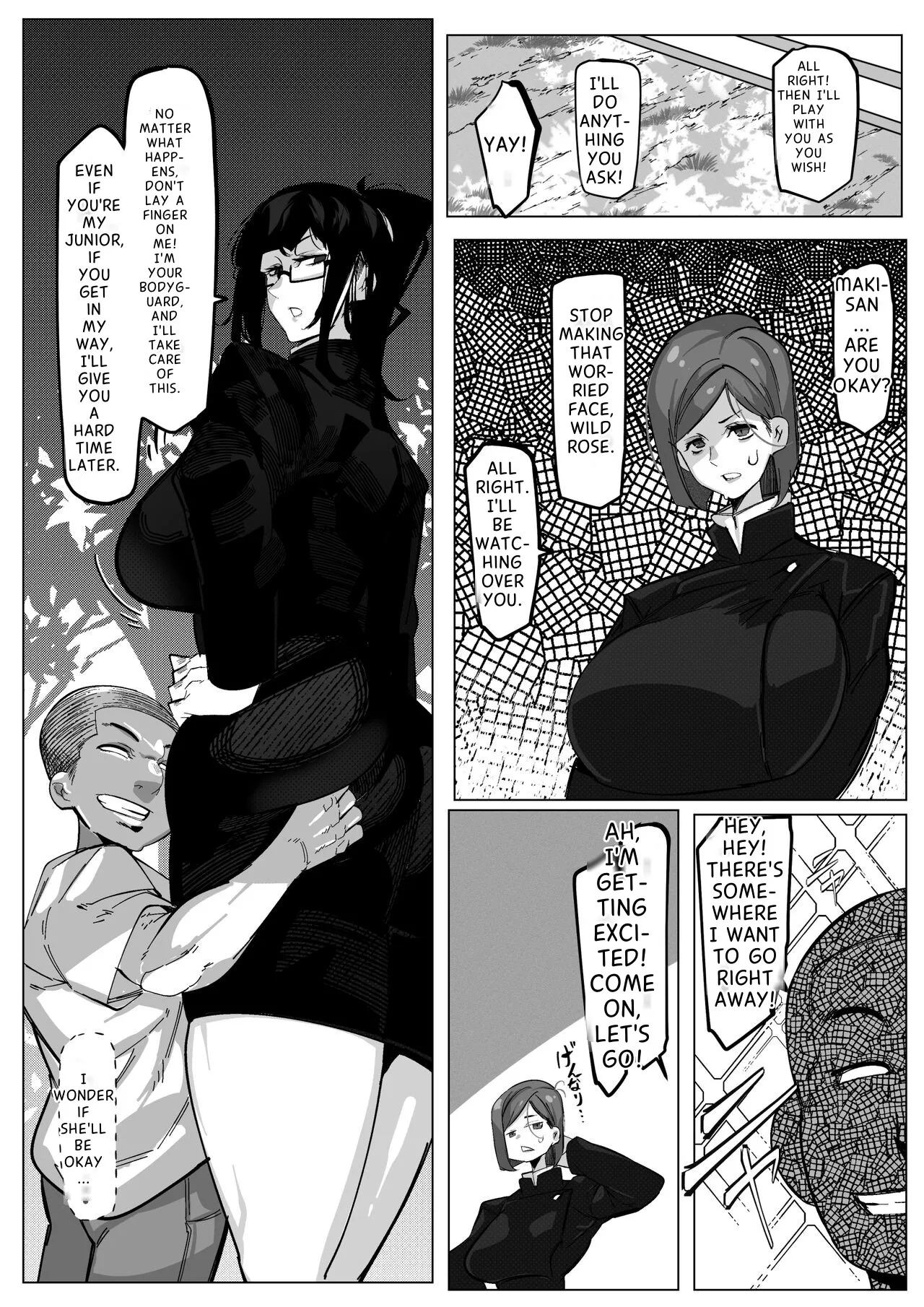 Youjin Goei Ninmu - Maki no Shindoi Ichinichi page 9 featuring maki zenin jujutsu kaisen parody - sole male hairy hentai manga - read online free