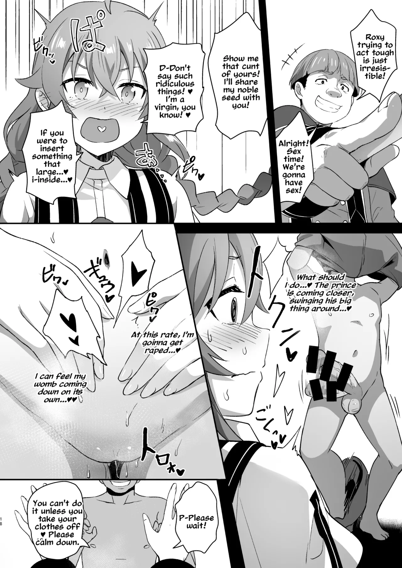 BAD END HEAVEN 5 page 17 featuring roxy migurdia mushoku tensei parody - sole female big penis hentai manga - read online free