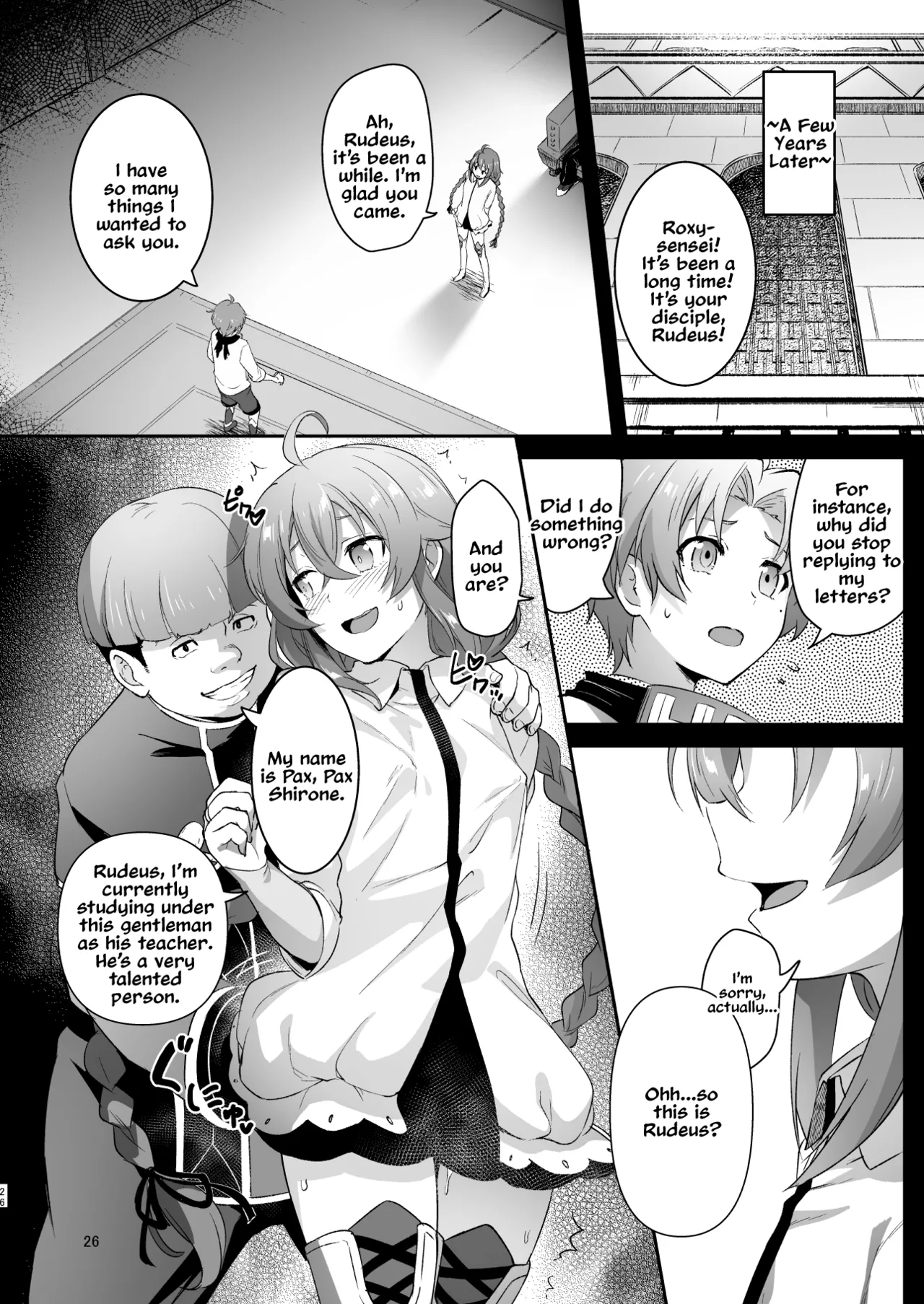 BAD END HEAVEN 5 page 25 featuring roxy migurdia mushoku tensei parody - sole female big penis hentai manga - read online free