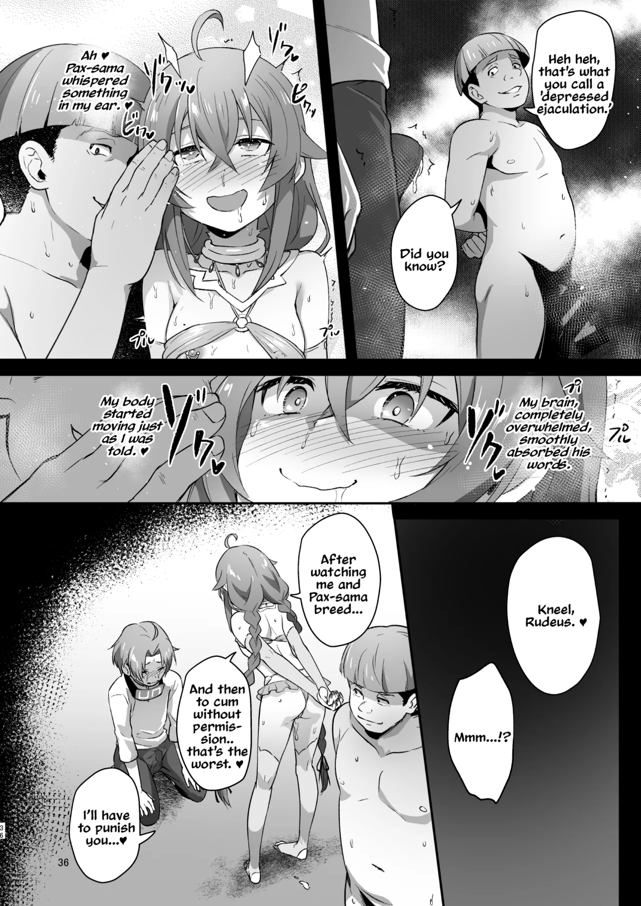 BAD END HEAVEN 5 page 35 featuring roxy migurdia mushoku tensei parody - humiliation piercing hentai manga - read online free