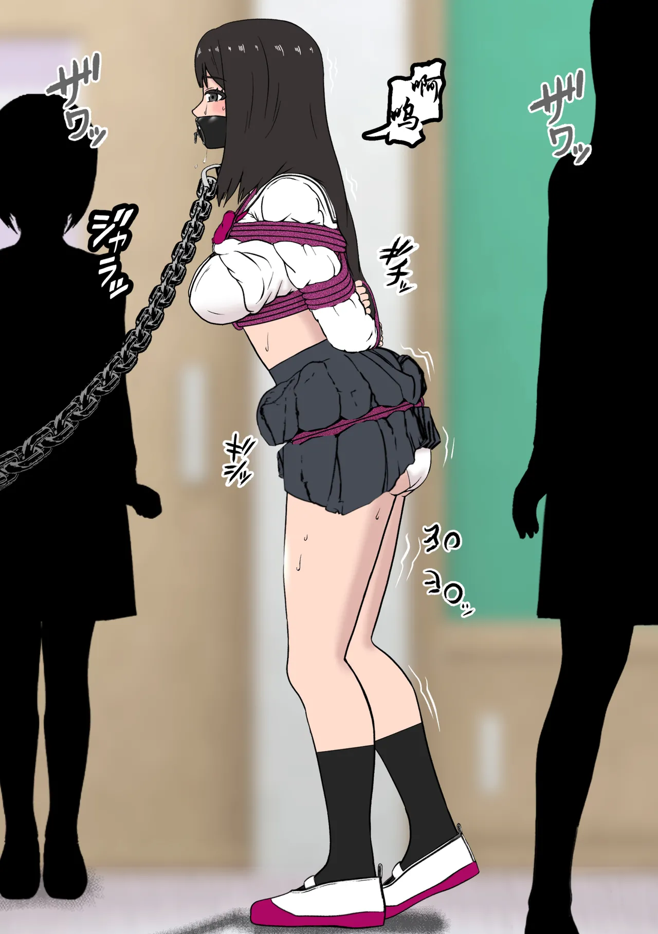 Fūki Torishimari Kiroku 5 page 13 original parody - spanking schoolgirl uniform hentai manga - read online free