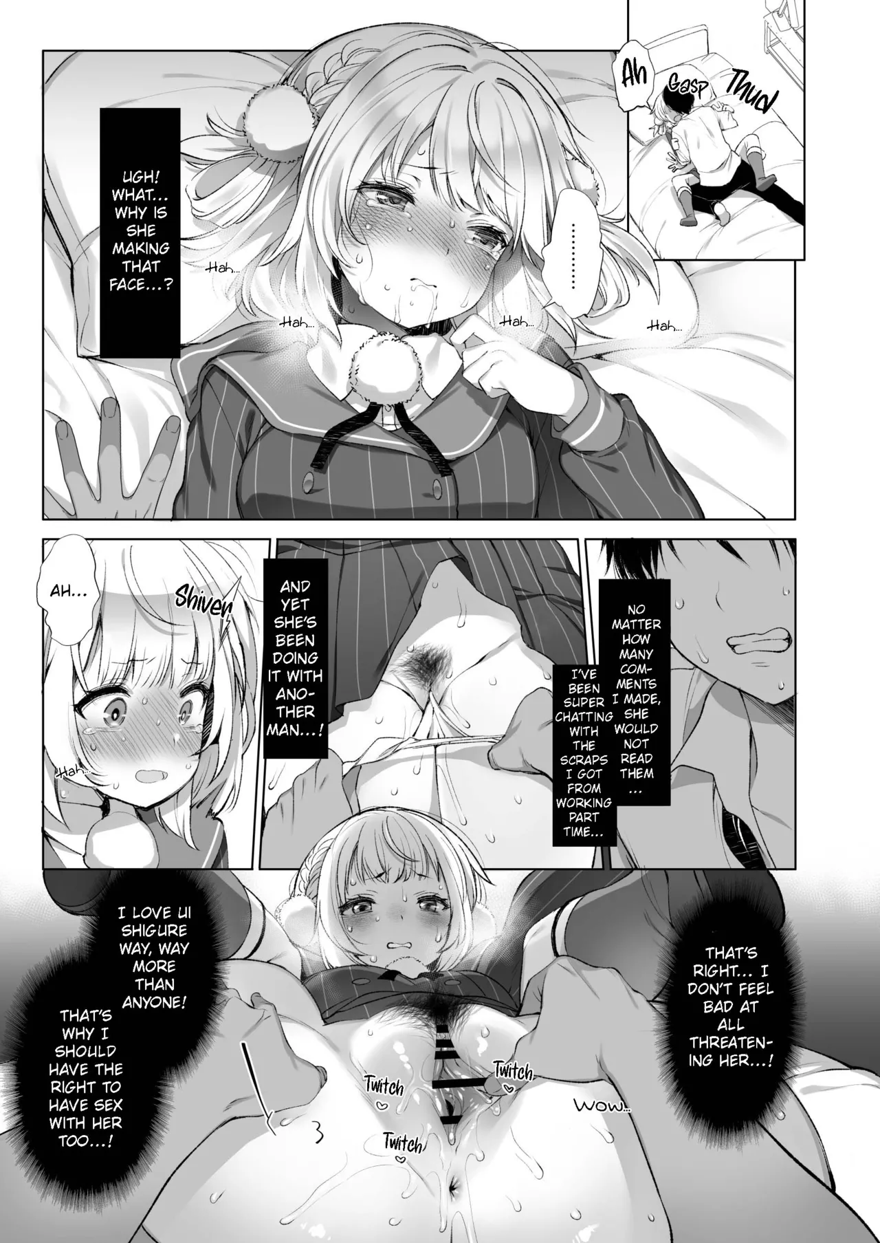 Idol Haishinsha Shigure Ui Naisho no Douga Haishin 2 page 14 featuring shigure ui - schoolboy uniform schoolgirl uniform hentai manga - read online free