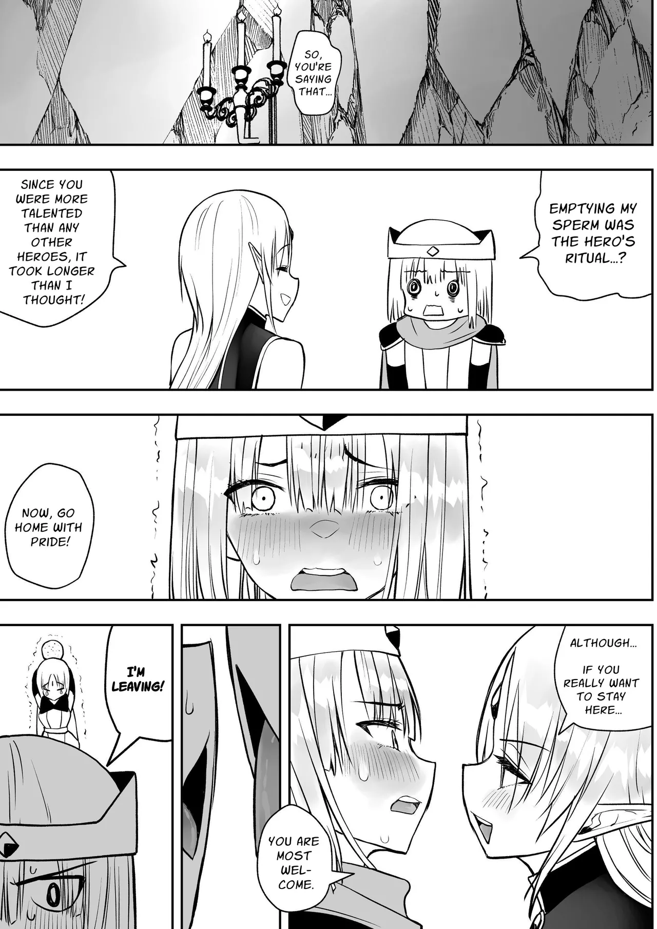 Yuusha nafurita no bouken | Dickchick Hero's Adventure page 76 original parody - futanari elf hentai manga - read online free