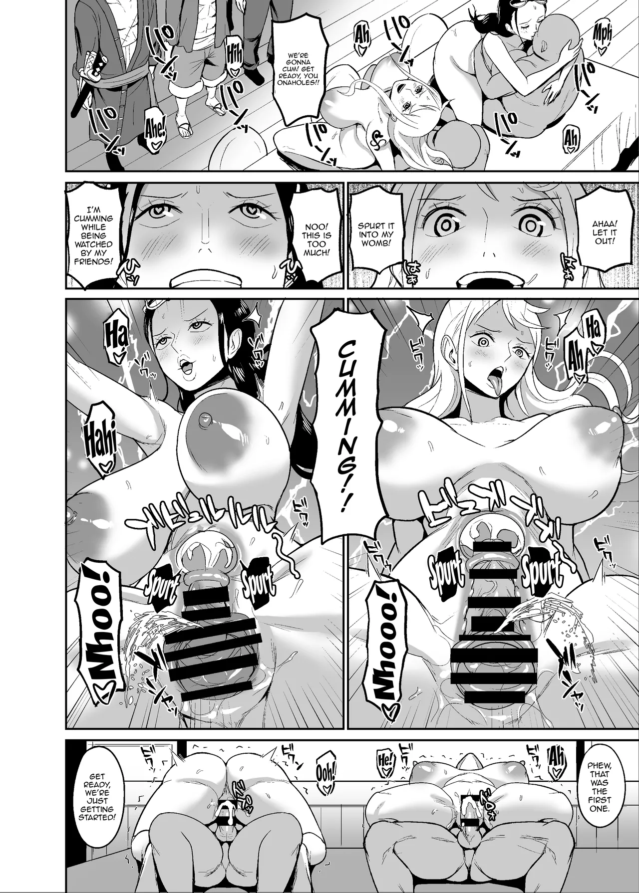 Koitsura ga Oretachi no Atarashii Nakama da! | These Guys are Our New Nakama! page 12 featuring nami one piece parody - big breasts unusual pupils hentai manga - read online free