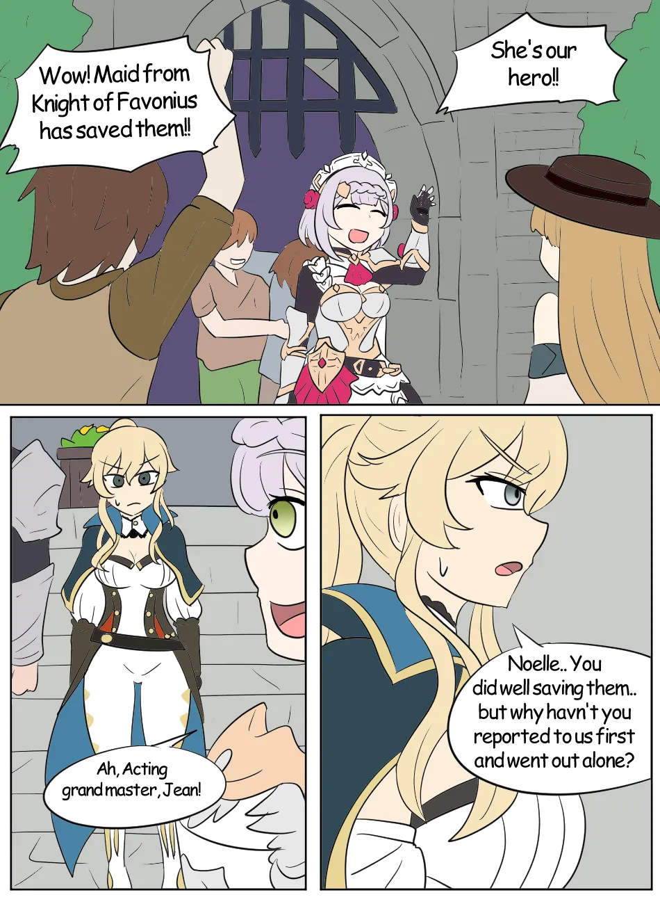 Genshin TSF: Swap-toss page 25 featuring noelle genshin impact parody - body swap full color hentai manga - read online free