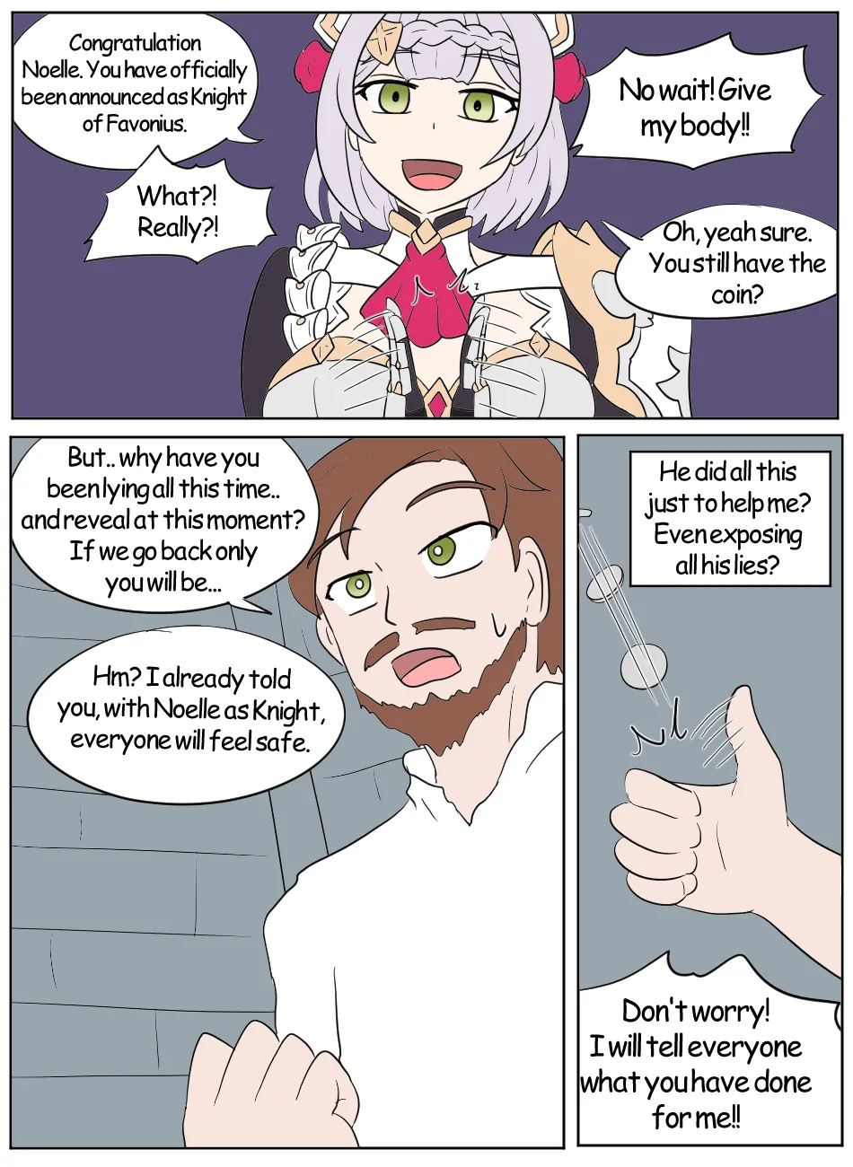 Genshin TSF: Swap-toss page 30 featuring noelle genshin impact parody - body swap full color hentai manga - read online free