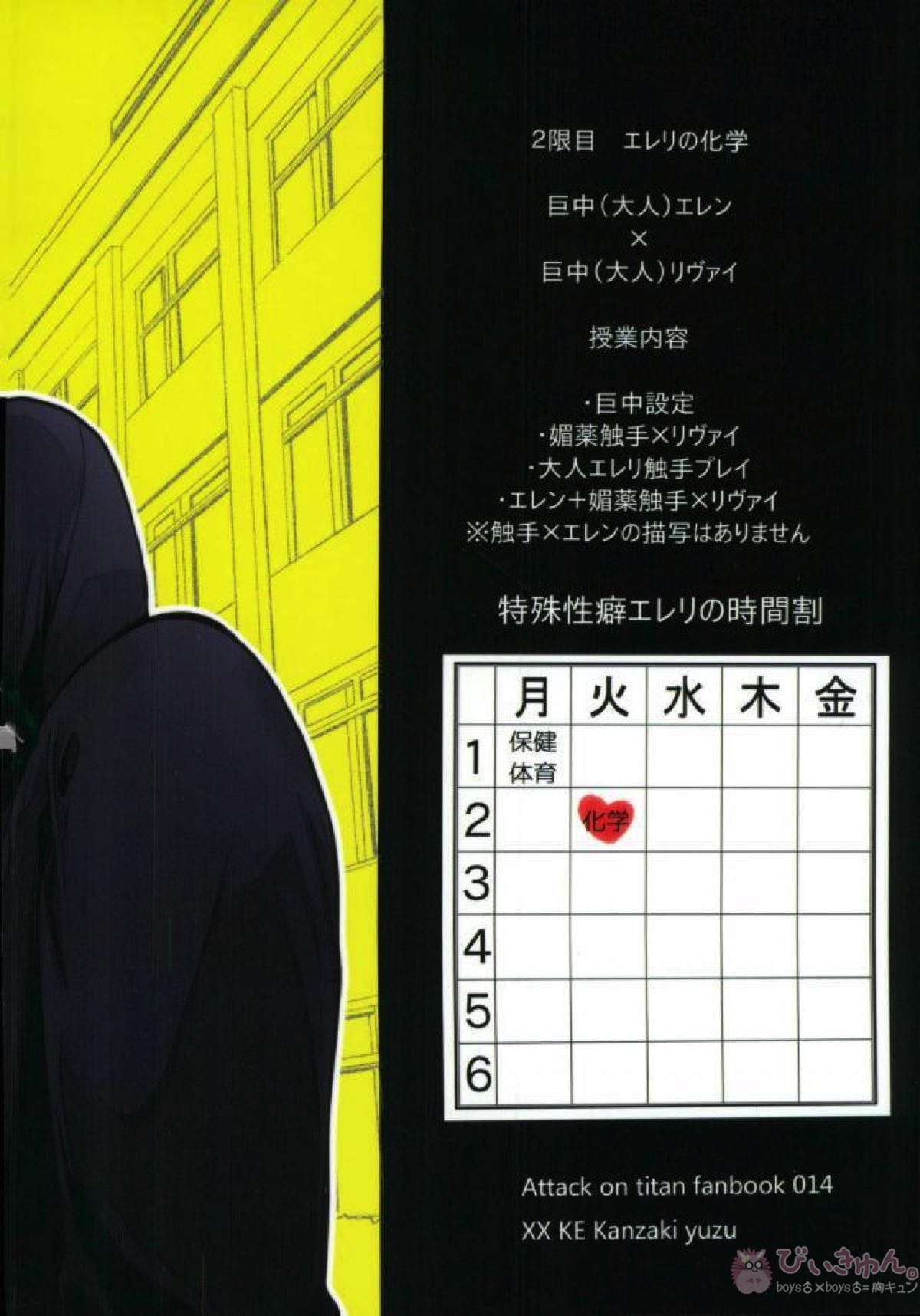 ErenLevi no Kagaku page 27 featuring eren jaeger shingeki no kyojin parody - anal scanmark hentai manga - read online free