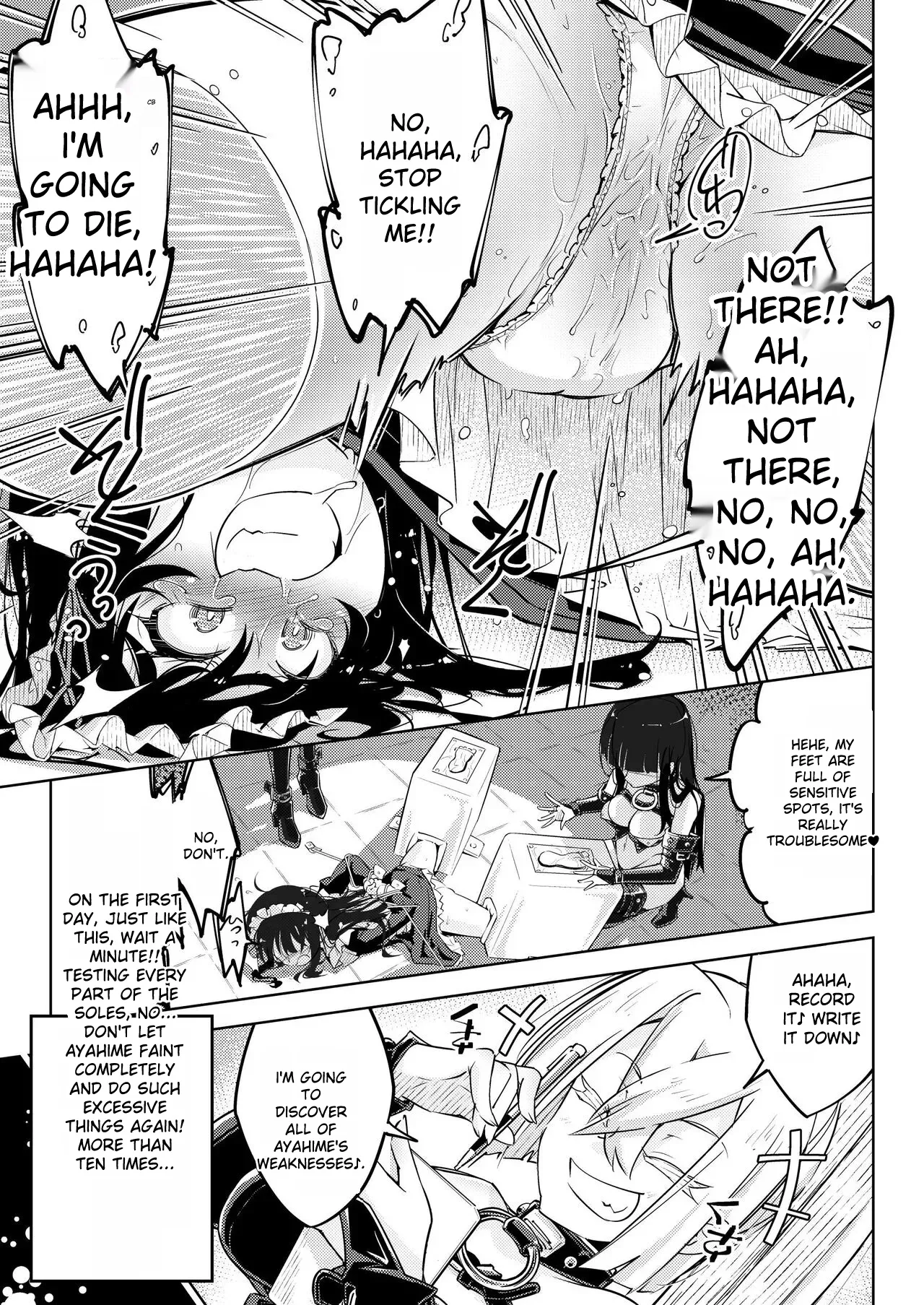 Ojou-sama Tenraku Ashiura Kusuguri Jigoku | The young ladie's foot tickling hell page 20 original parody - maid sweating hentai manga - read online free