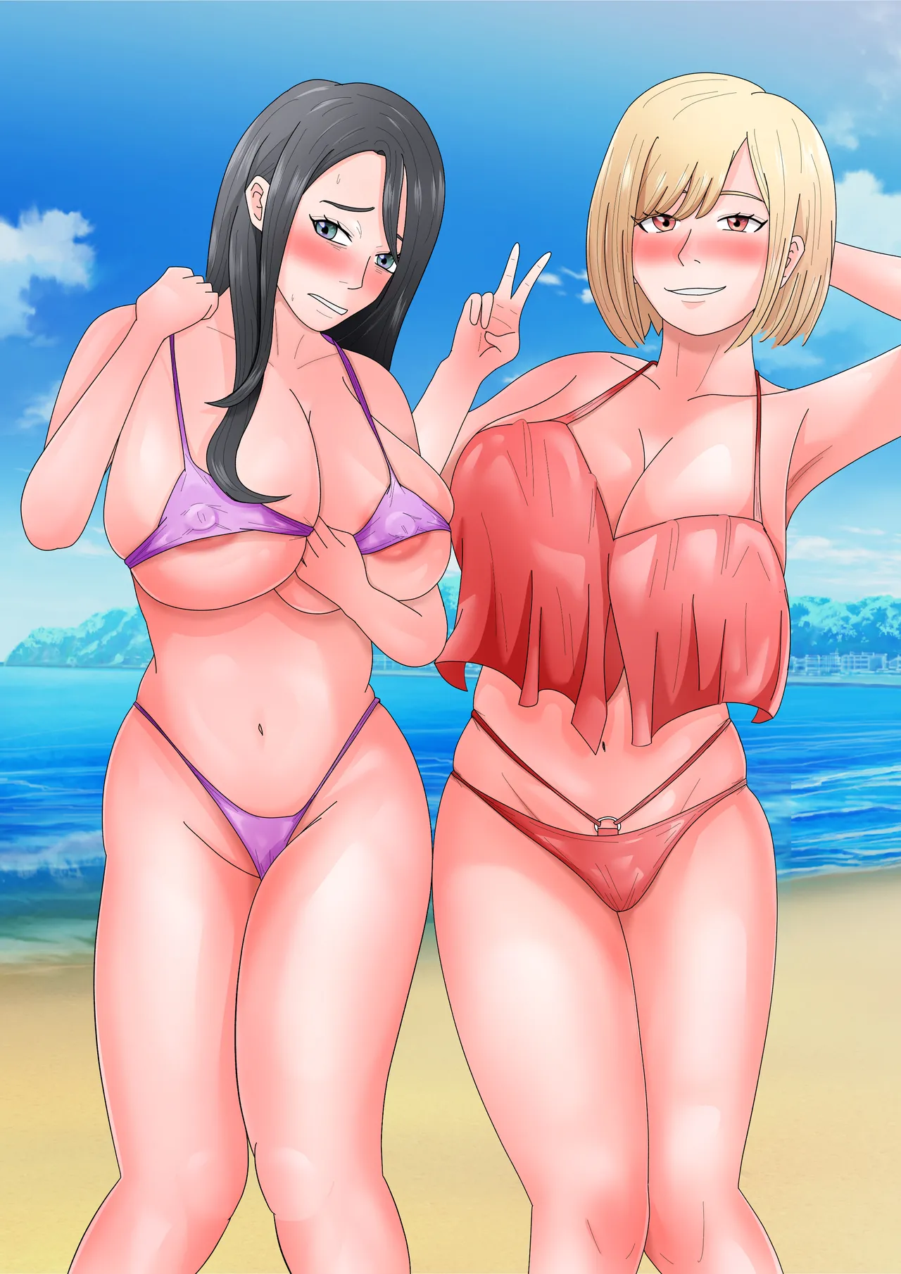 Umi de Chara Otoko ni Dakareta Hitozuma-tachi page 50 original parody - milf big breasts hentai manga - read online free