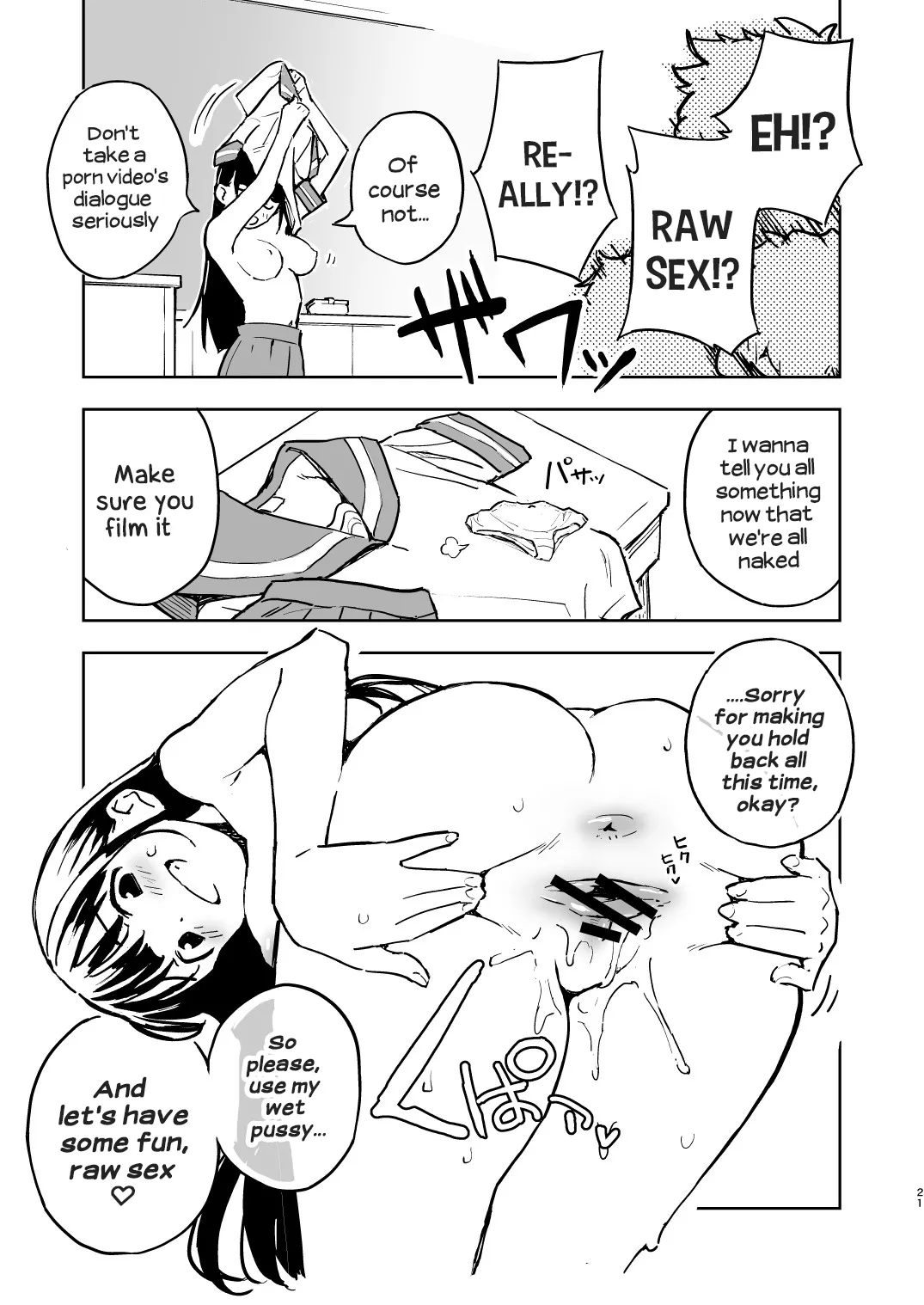 [Mirakoku (Yasumi Mirakichi)] 1-kagetsu Ninshin Shinakereba Otoko ni Modoreru Hanashi (3) | As Long As I Don't Get Pregnant for 1 Month, I'll Turn Back Into a Man (3) [English] [Hikari no Kaze] [Digital] page 20 original parody - swimsuit mmf threesome hentai manga - read online free